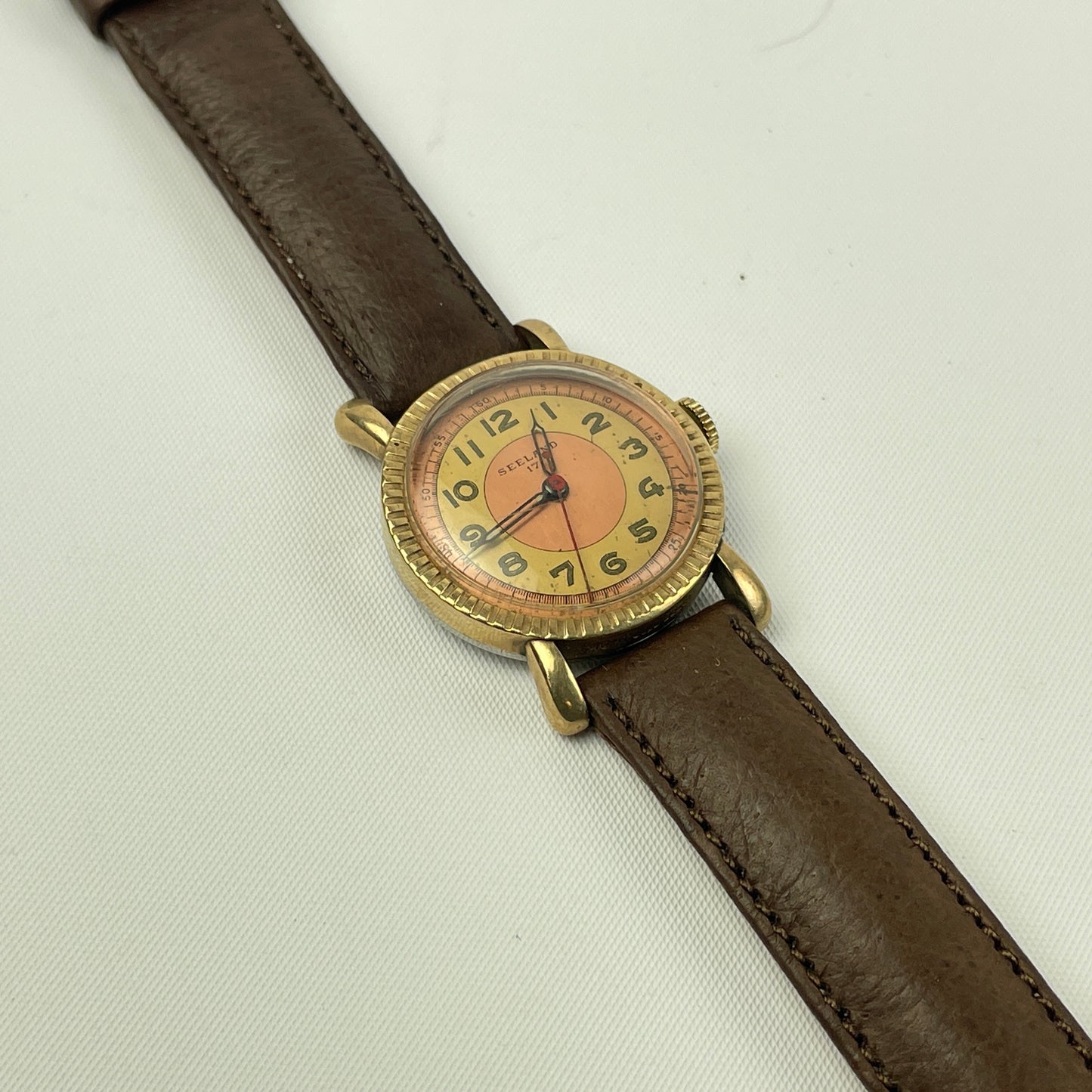 Lot 6- Swiss Seeland Vintage Mechanical Round Wristwatch