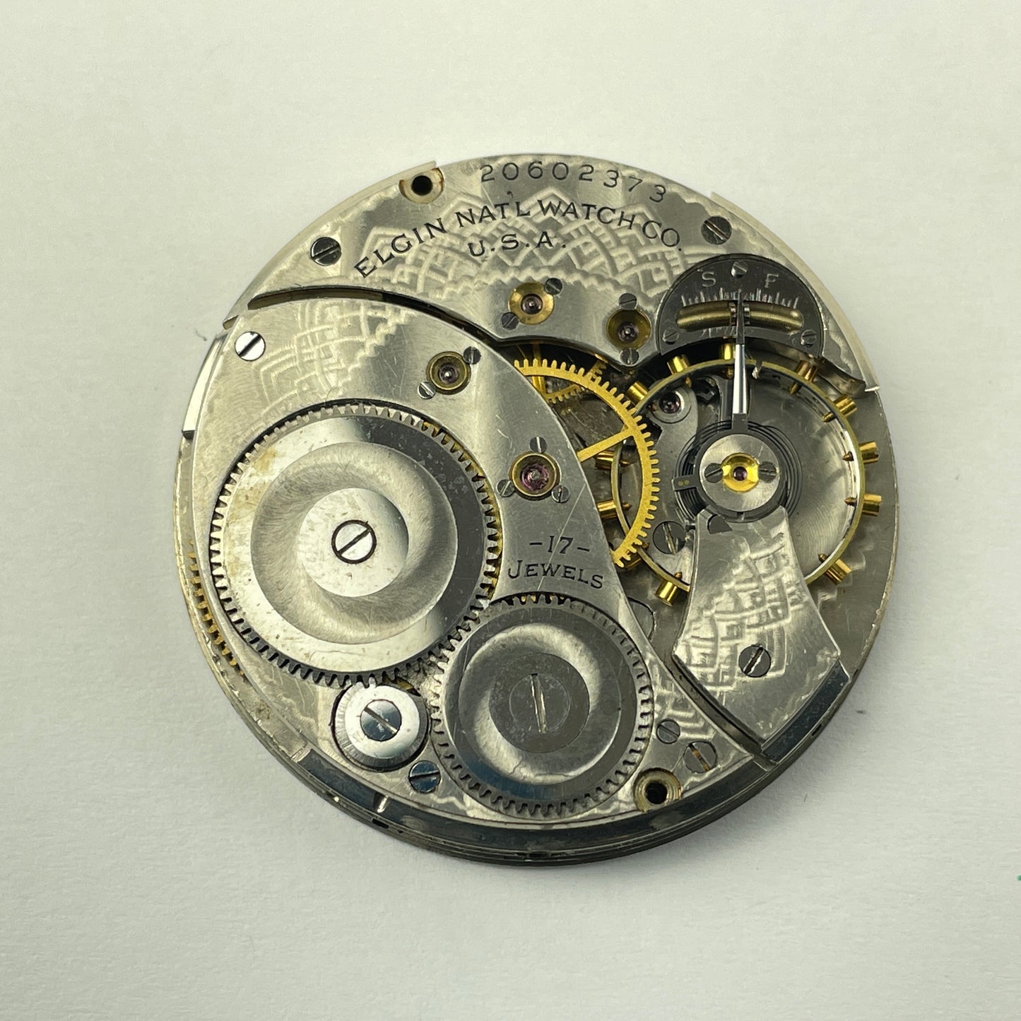 Lot 95- Elgin 12 Size 15 & 17 Jewel Pocket Watch Movements