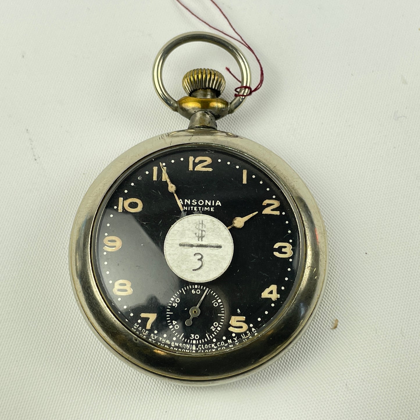 Lot 98- Ingersoll, Ansonia & Westclox “BLACK DIAL” Pocket Watches