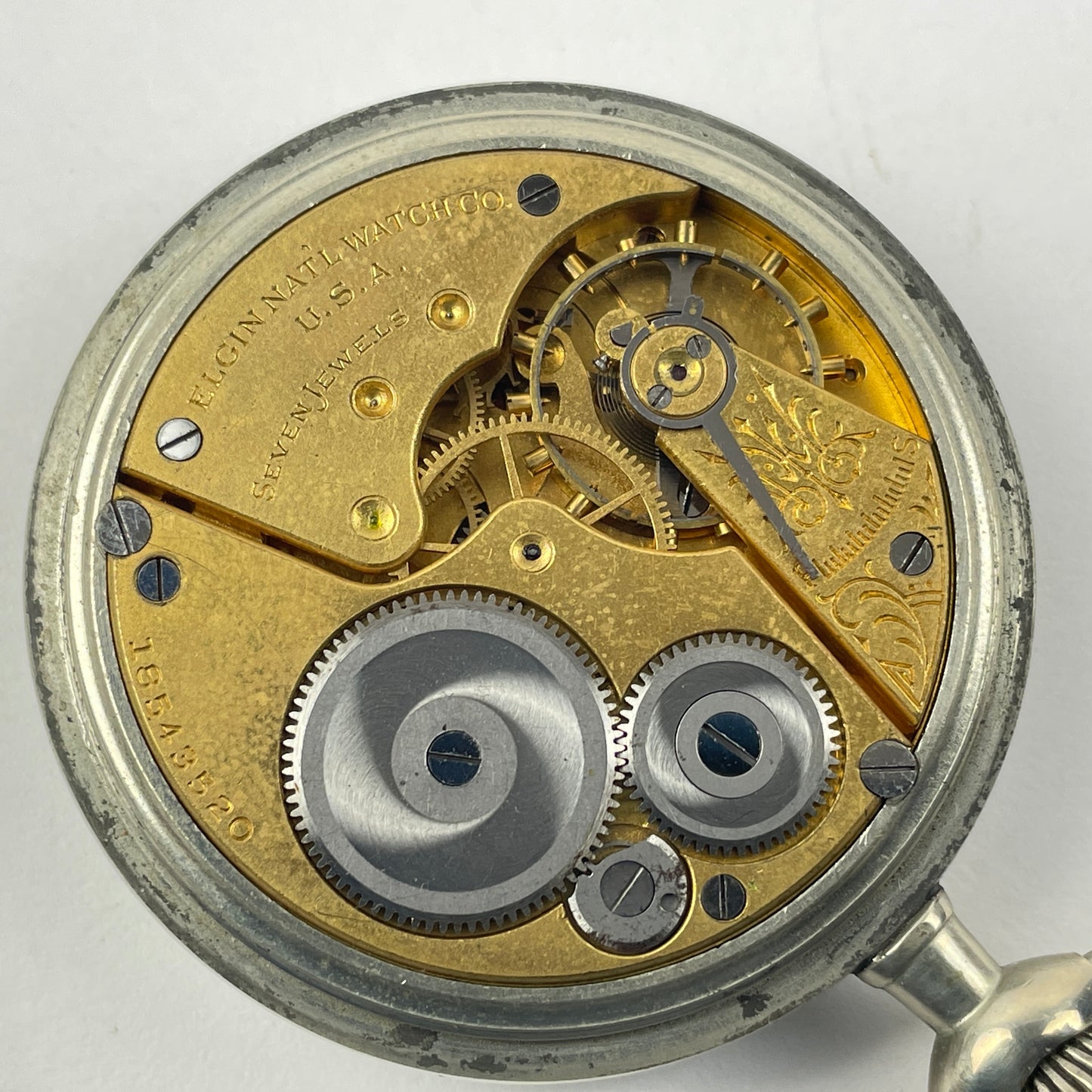 Lot 105- Elgin 16 Size 7 Jewel Pocket Watch