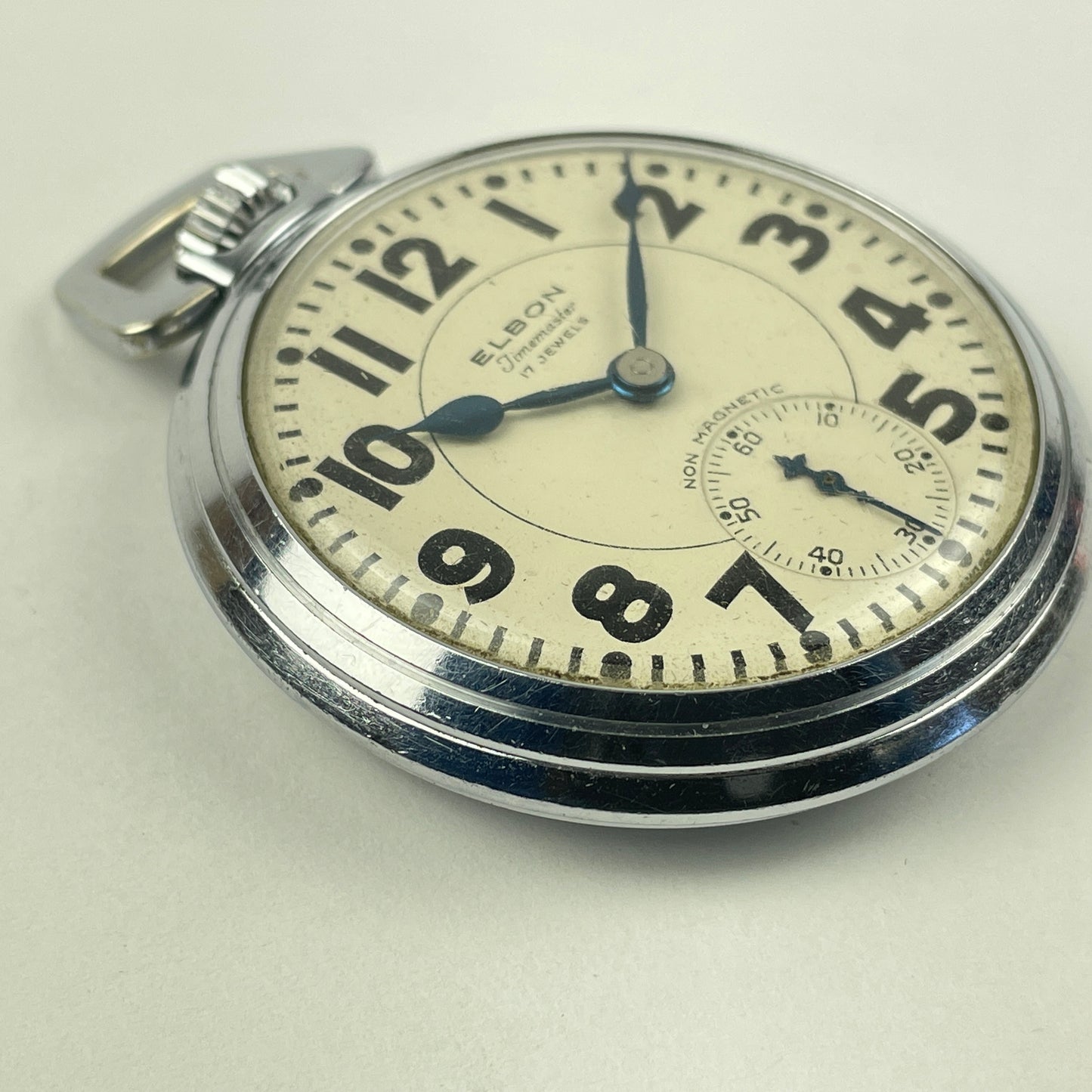 Lot 103- Swiss “TIMEMASTER” 17 Jewel 16 Size Pocket Watch