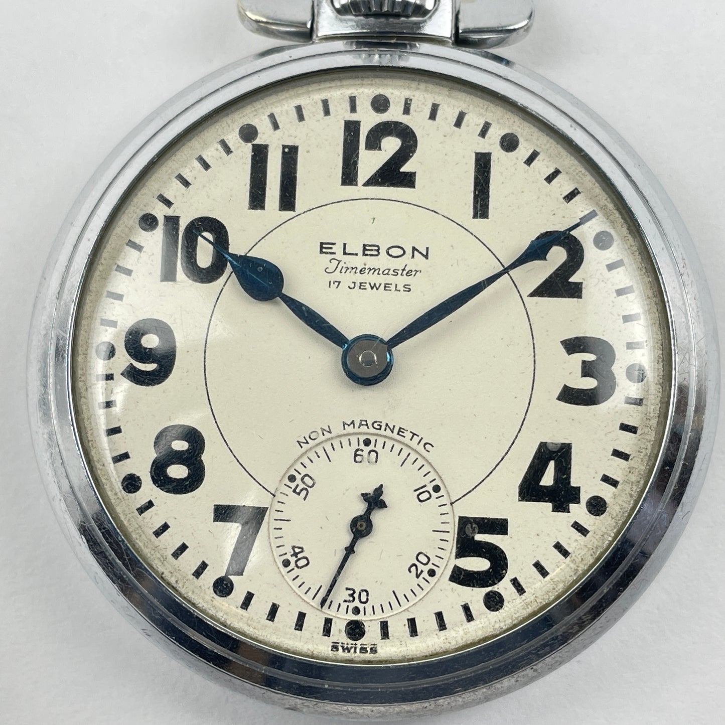 Lot 103- Swiss “TIMEMASTER” 17 Jewel 16 Size Pocket Watch