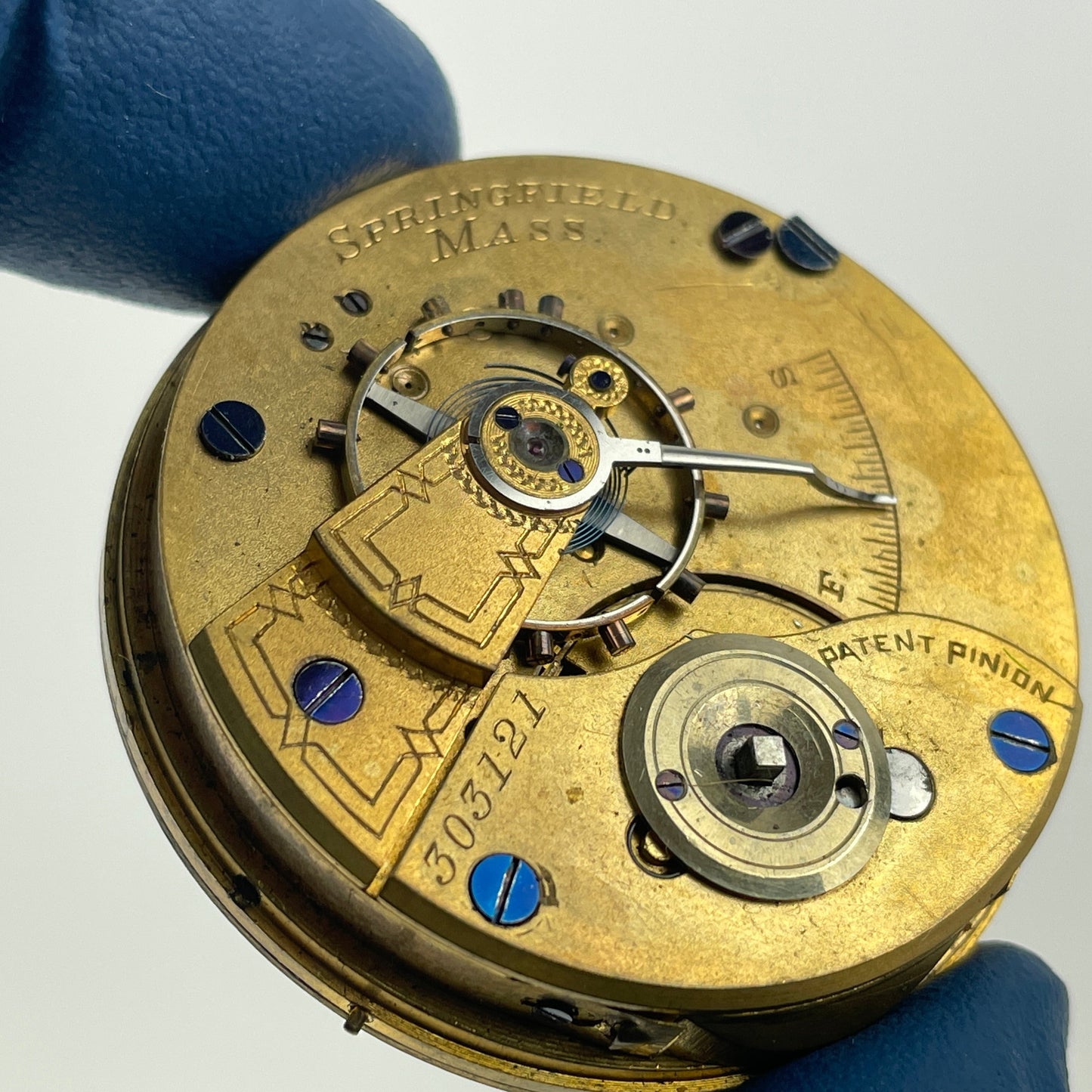 Apr Lot 17- Hampden 18 Size Key Wind & Key Set Pocket Watch Movement