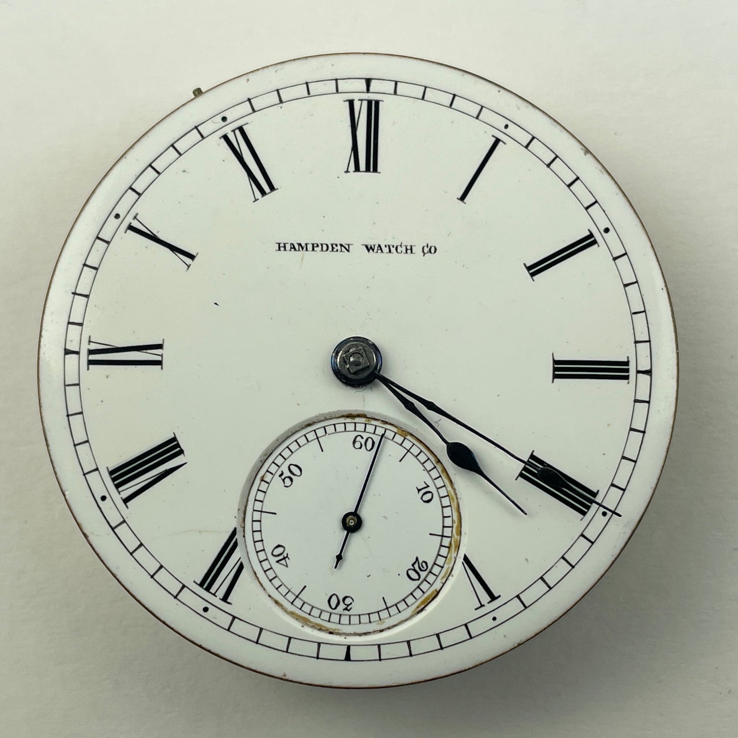 Apr Lot 17- Hampden 18 Size Key Wind & Key Set Pocket Watch Movement