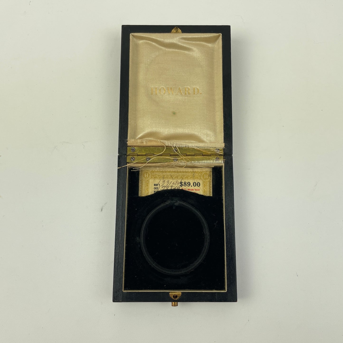 Apr Lot 25- E. Howard & Co. Wood Factory 12 Size Pocket Watch Box