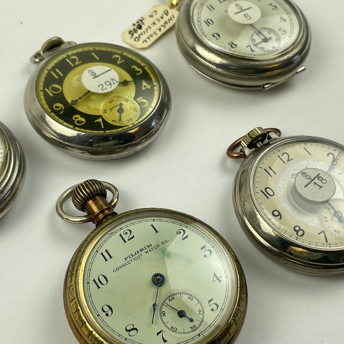 Apr Lot 117- American Dollar Open Face Pocket Watches