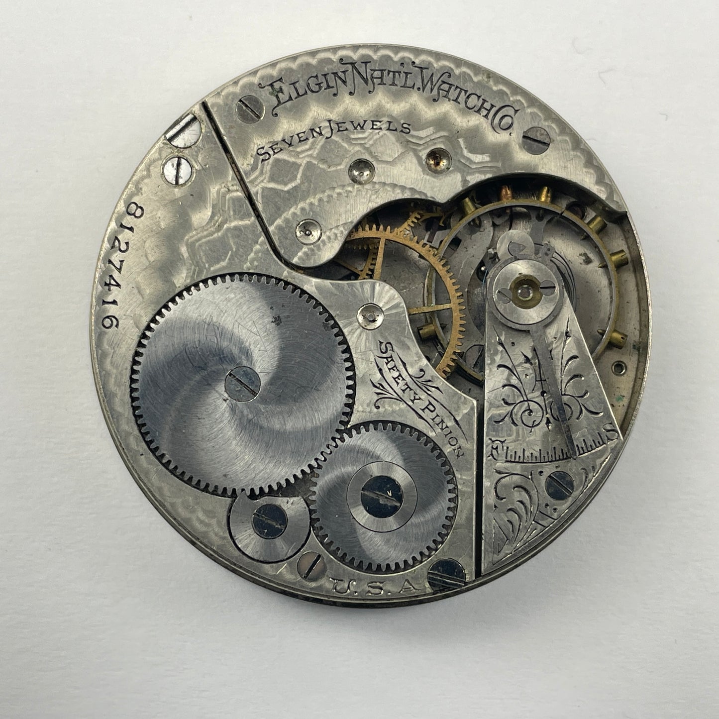Apr Lot 20- Elgin 16 Size Nickel Pocket Watch Movements