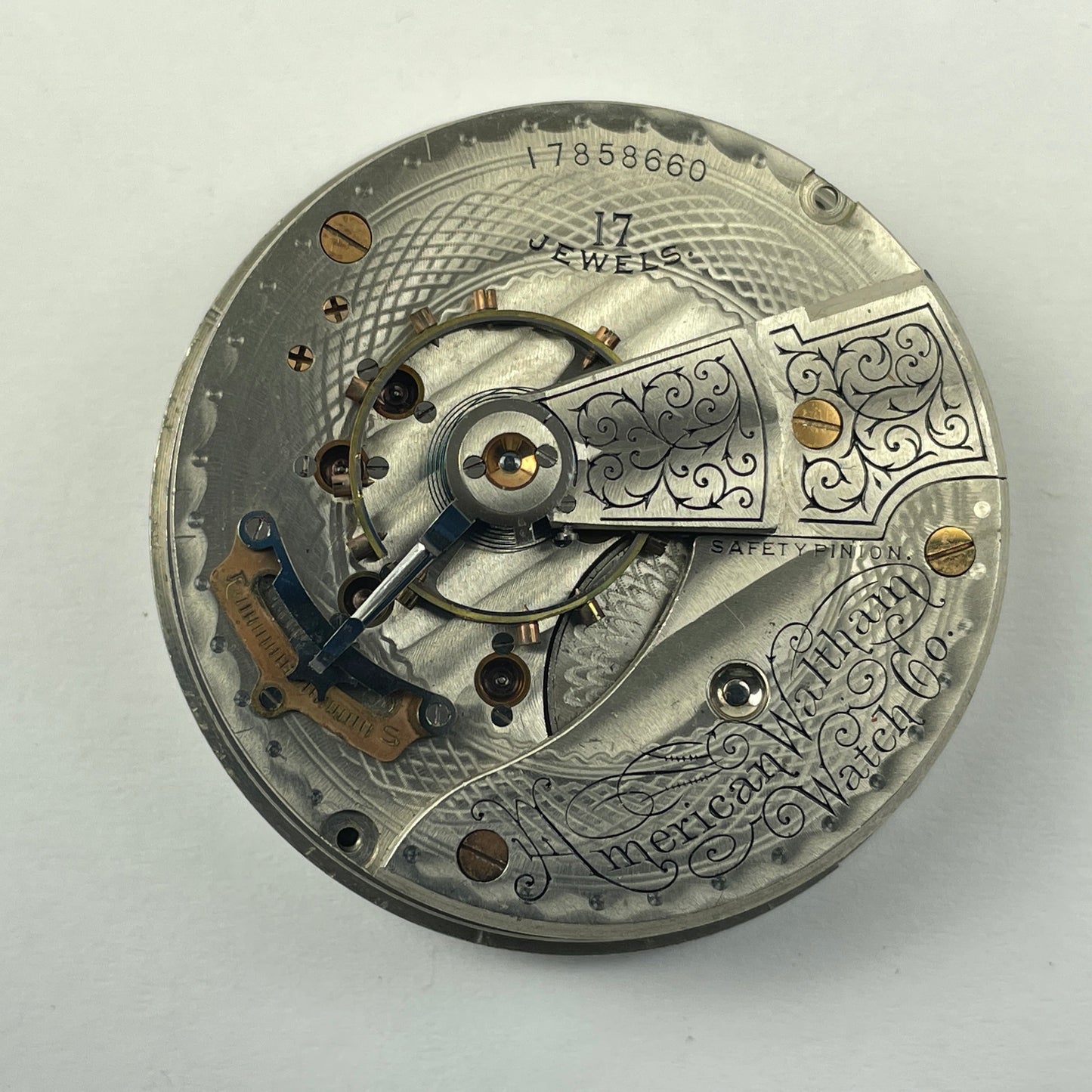 Apr Lot 22- Waltham 18 Size 17 Jewel Model 1883 Pocket Watch Movement