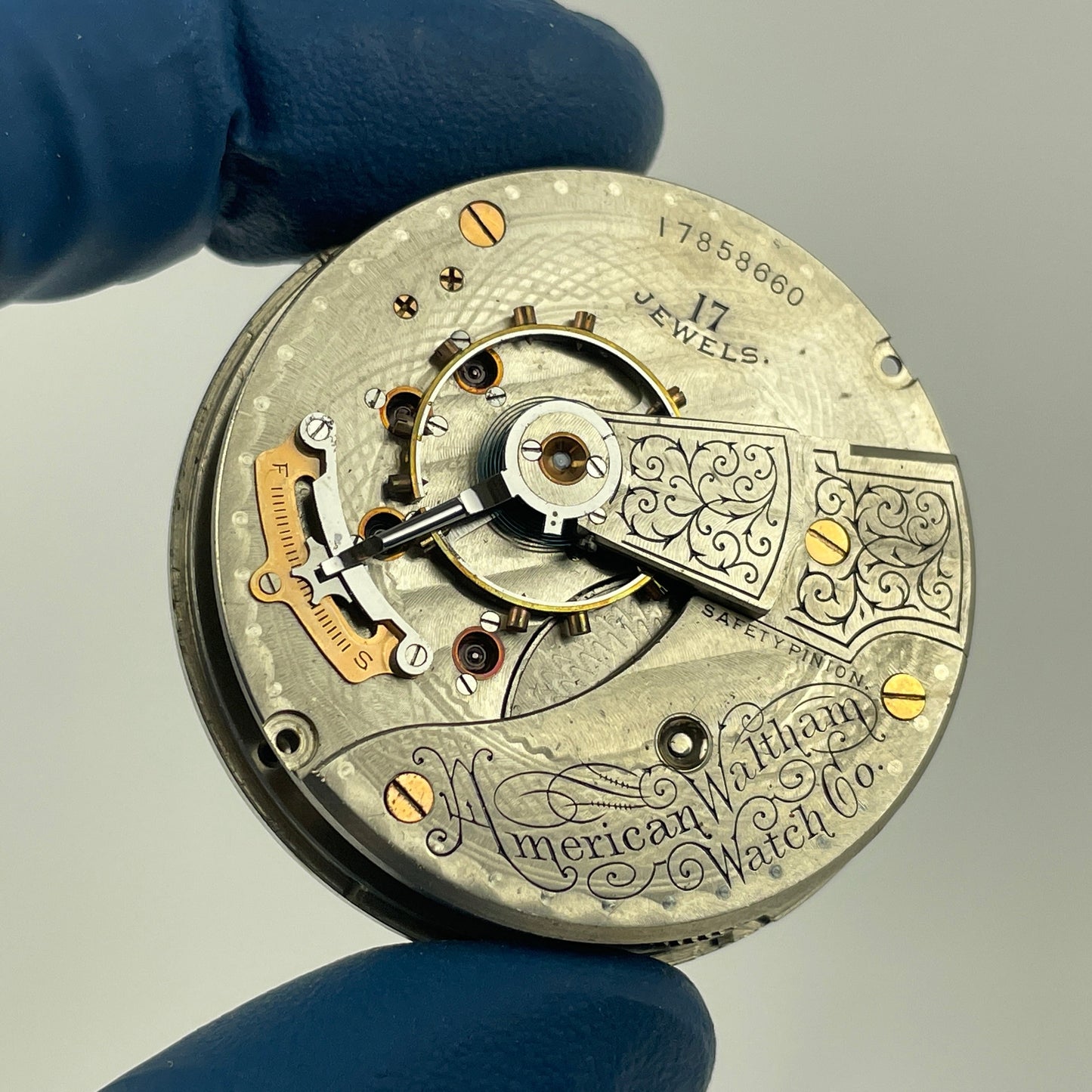 Apr Lot 22- Waltham 18 Size 17 Jewel Model 1883 Pocket Watch Movement