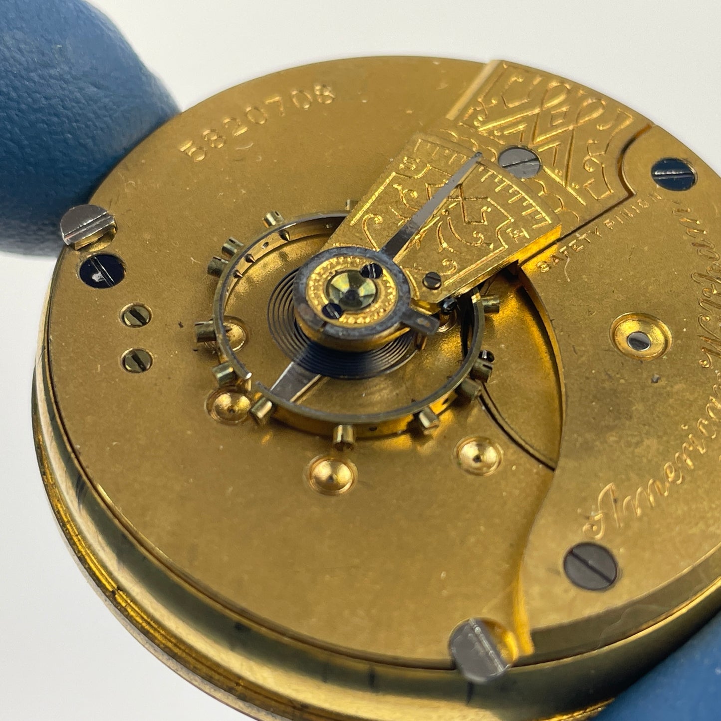 Apr Lot 14- Waltham 18 Size 7 Jewel Open Face Pocket Watch Movement