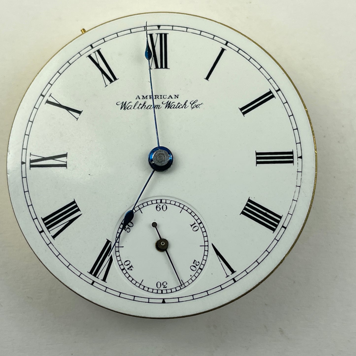 Apr Lot 14- Waltham 18 Size 7 Jewel Open Face Pocket Watch Movement