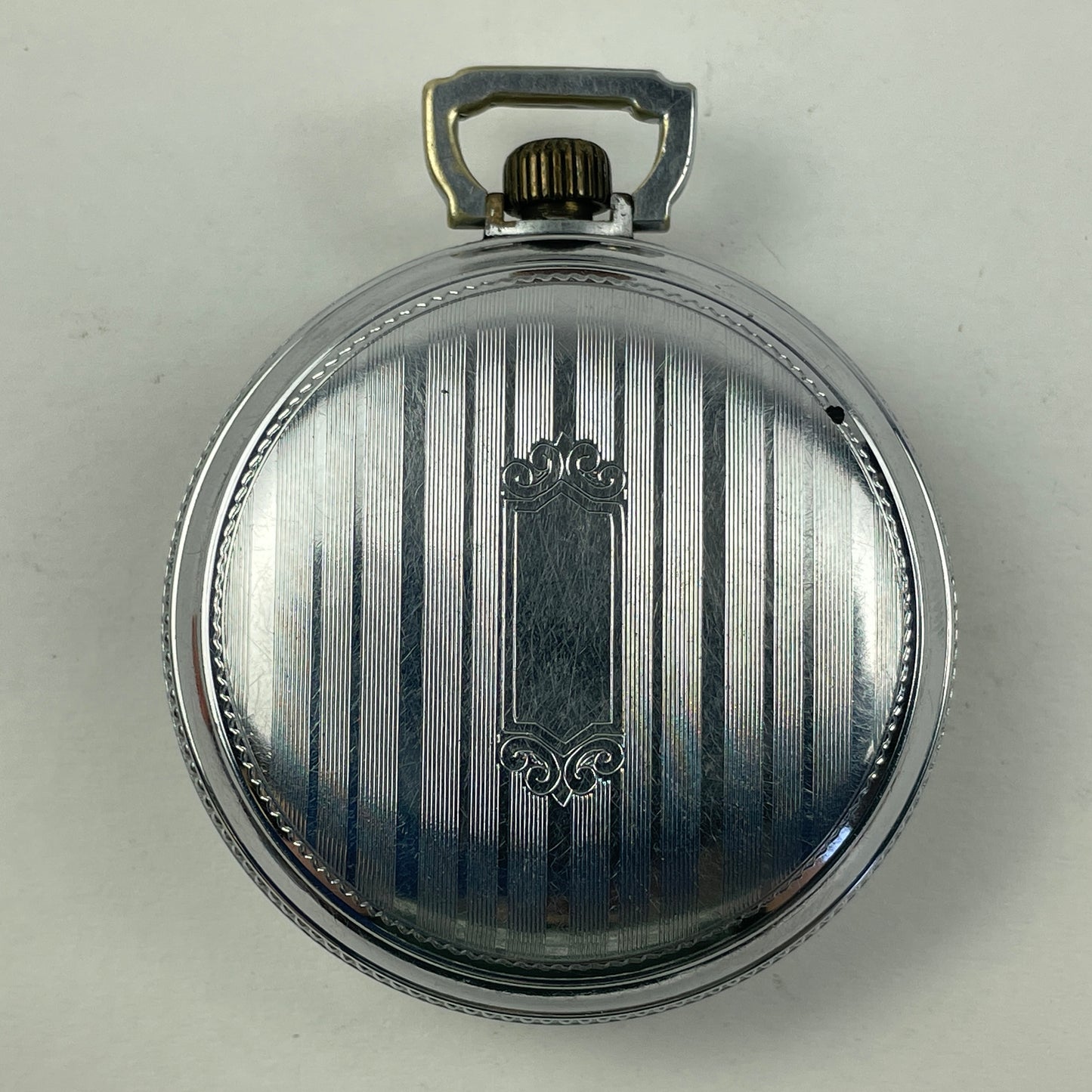 Apr Lot 104- Elgin 18 Size Non-Running Open Face Pocket Watch