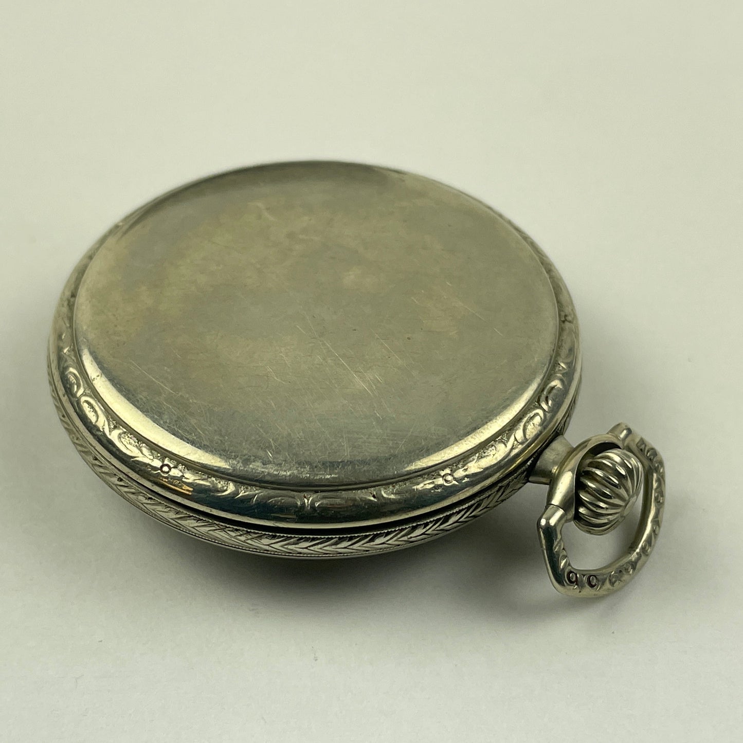 Apr Lot 94- Waltham 12 Size Non-Running Open Face Pocket Watch