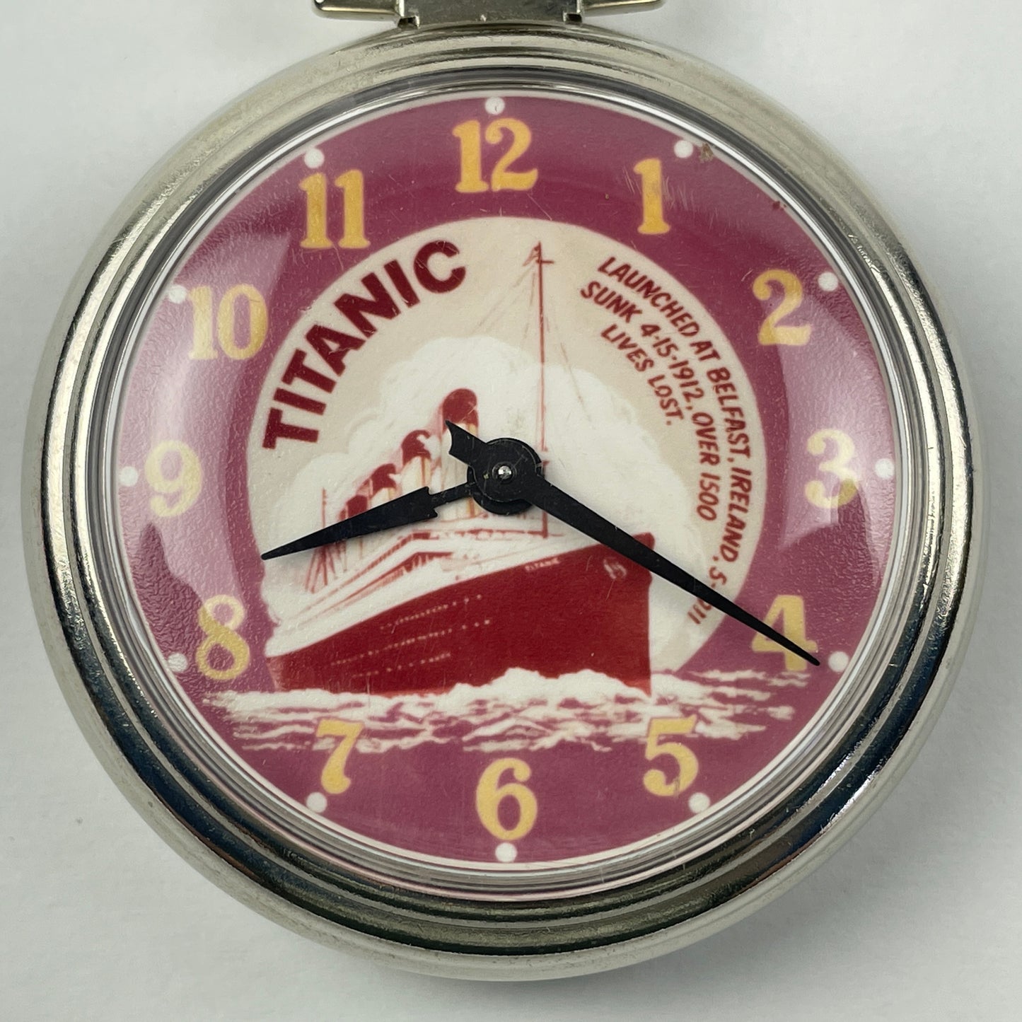 Apr Lot 39- Westclox NOS 1970’s “Titanic” Mechanical Pocket Watch