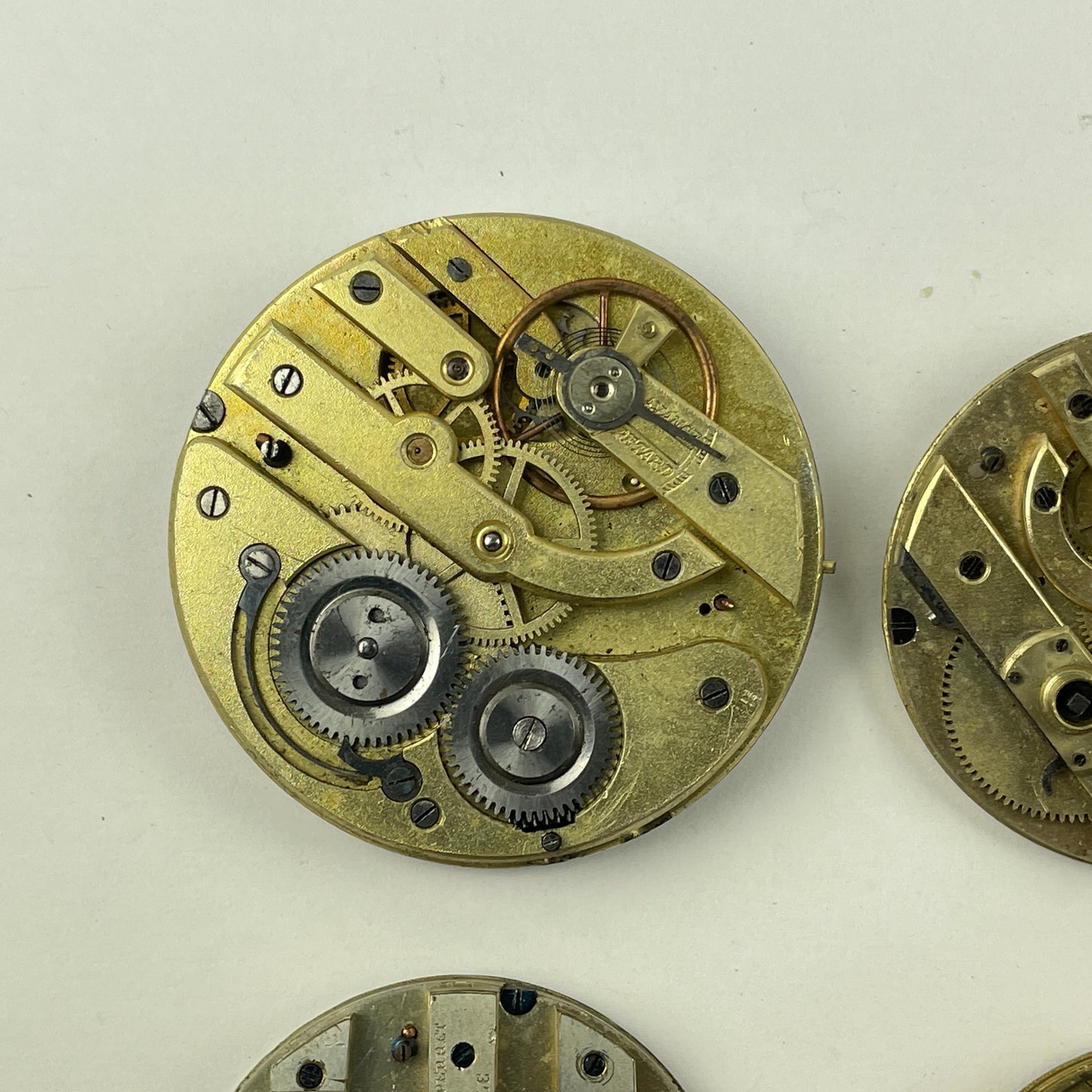 Apr Lot 121- Swiss Assortment of Six Gilt Bar Pocket Watch Movements