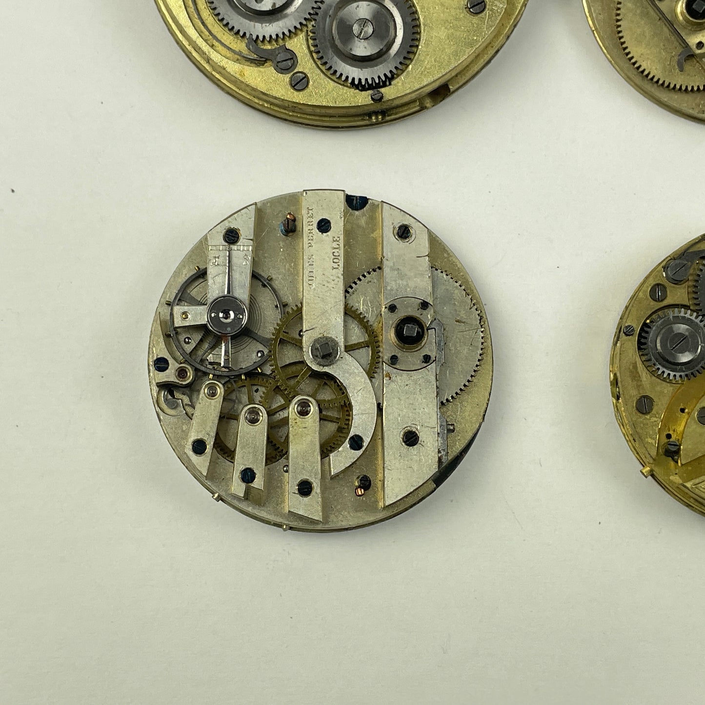 Apr Lot 121- Swiss Assortment of Six Gilt Bar Pocket Watch Movements