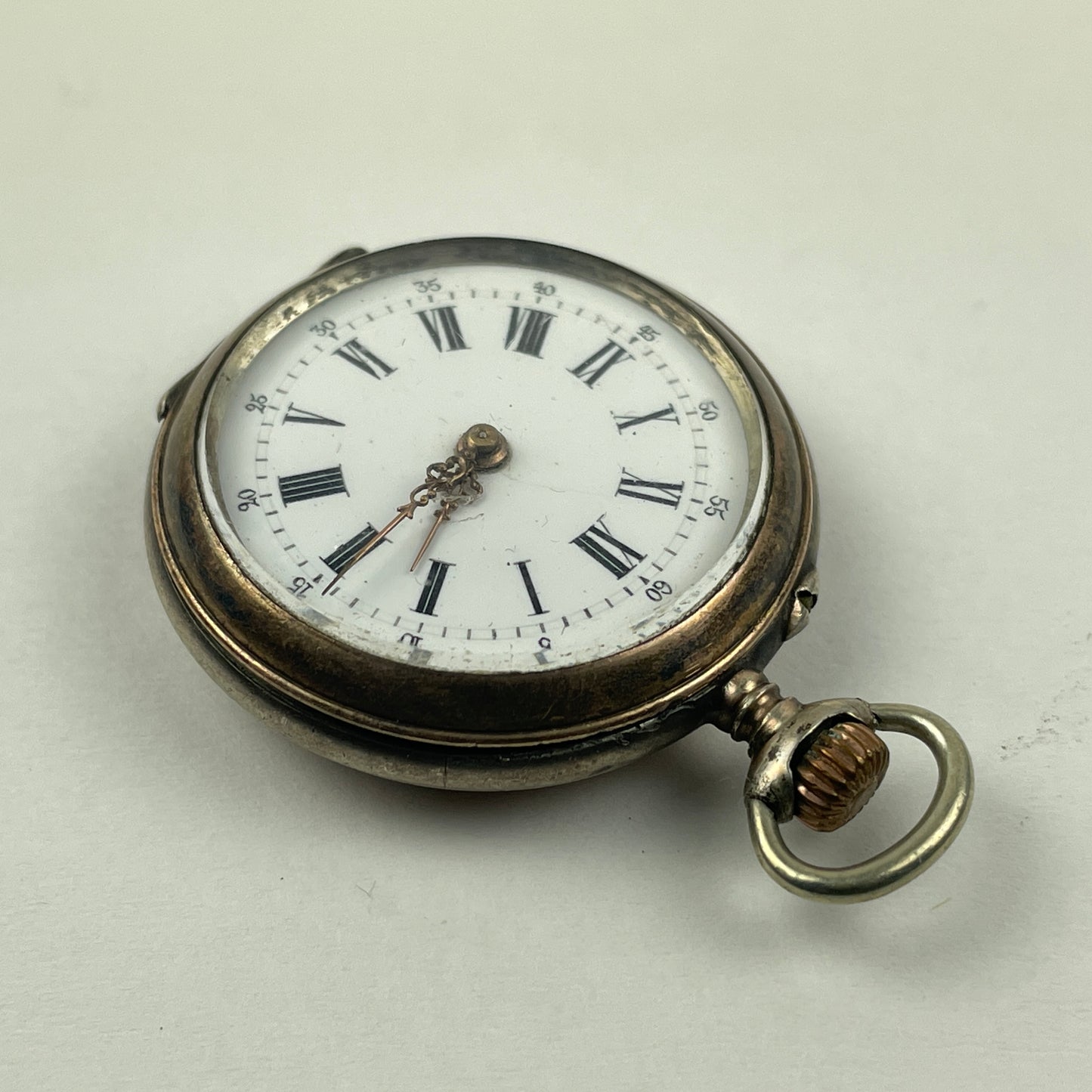 Apr Lot 130- Swiss Ladies Coin Silver Lapel Non-Running Watches