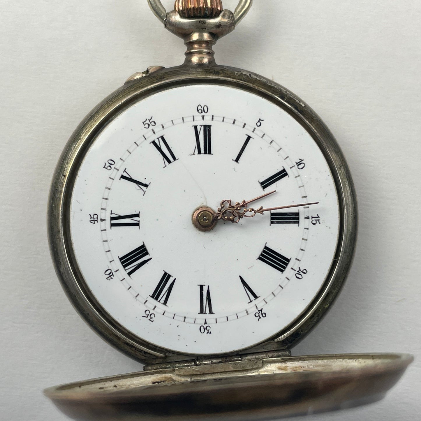 Apr Lot 130- Swiss Ladies Coin Silver Lapel Non-Running Watches