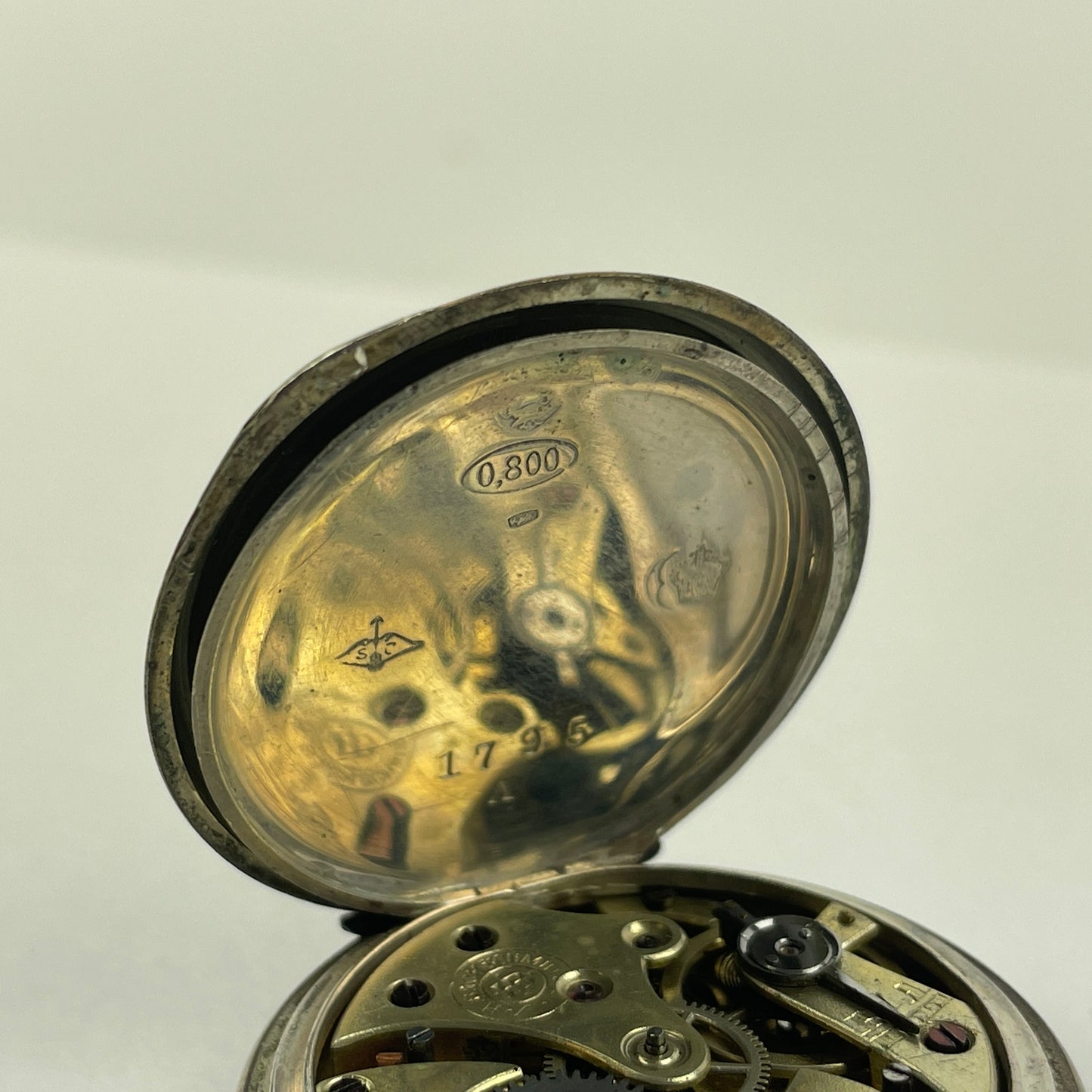 Apr Lot 130- Swiss Ladies Coin Silver Lapel Non-Running Watches