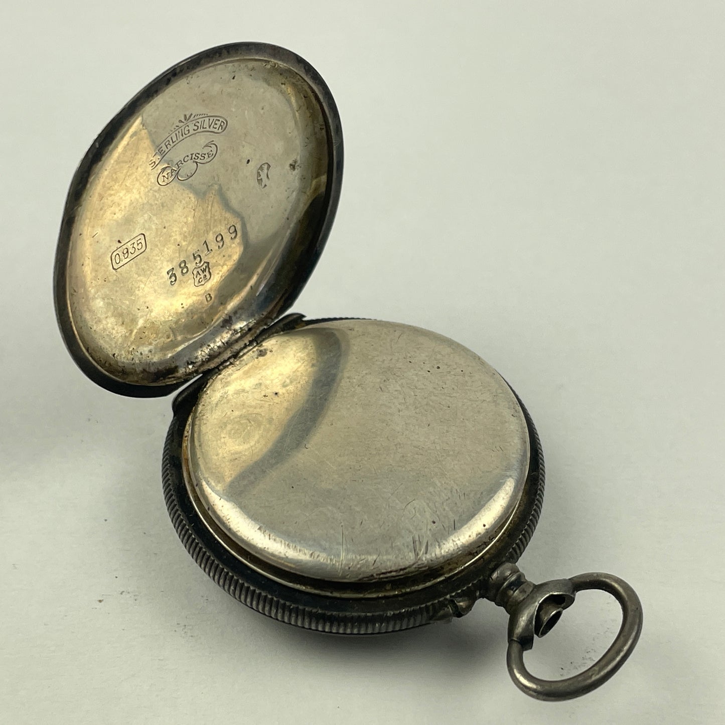 Apr Lot 130- Swiss Ladies Coin Silver Lapel Non-Running Watches