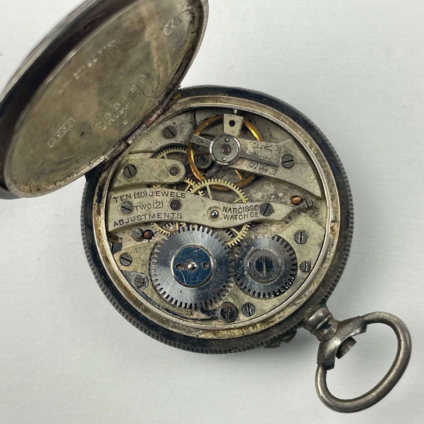 Apr Lot 130- Swiss Ladies Coin Silver Lapel Non-Running Watches