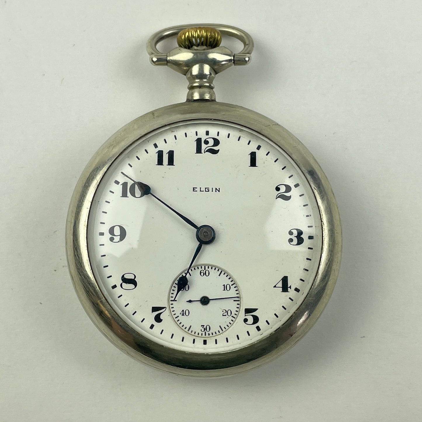 Apr Lot 49-Elgin 18 Size Non-Running Open Face Pocket Watch
