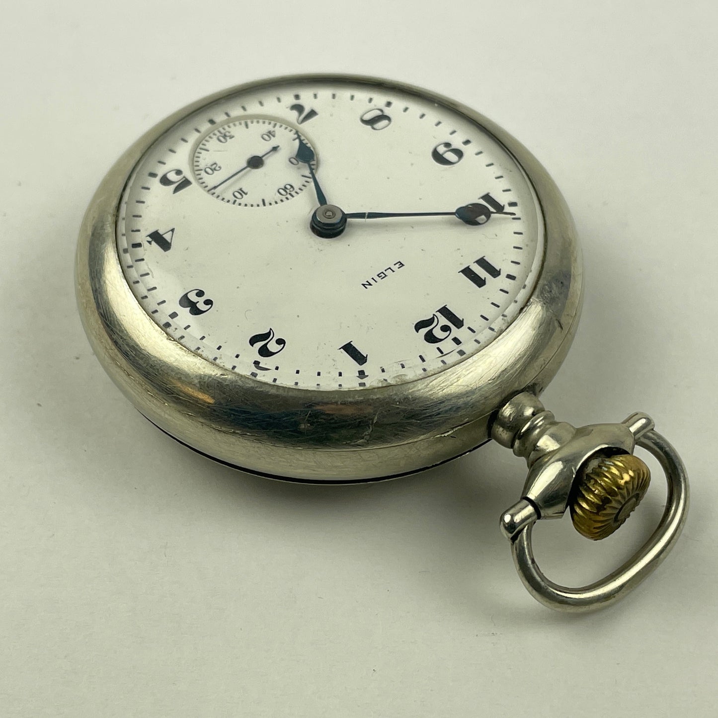 Apr Lot 49-Elgin 18 Size Non-Running Open Face Pocket Watch