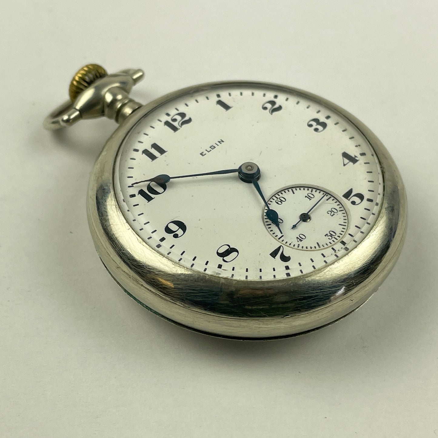 Apr Lot 49-Elgin 18 Size Non-Running Open Face Pocket Watch