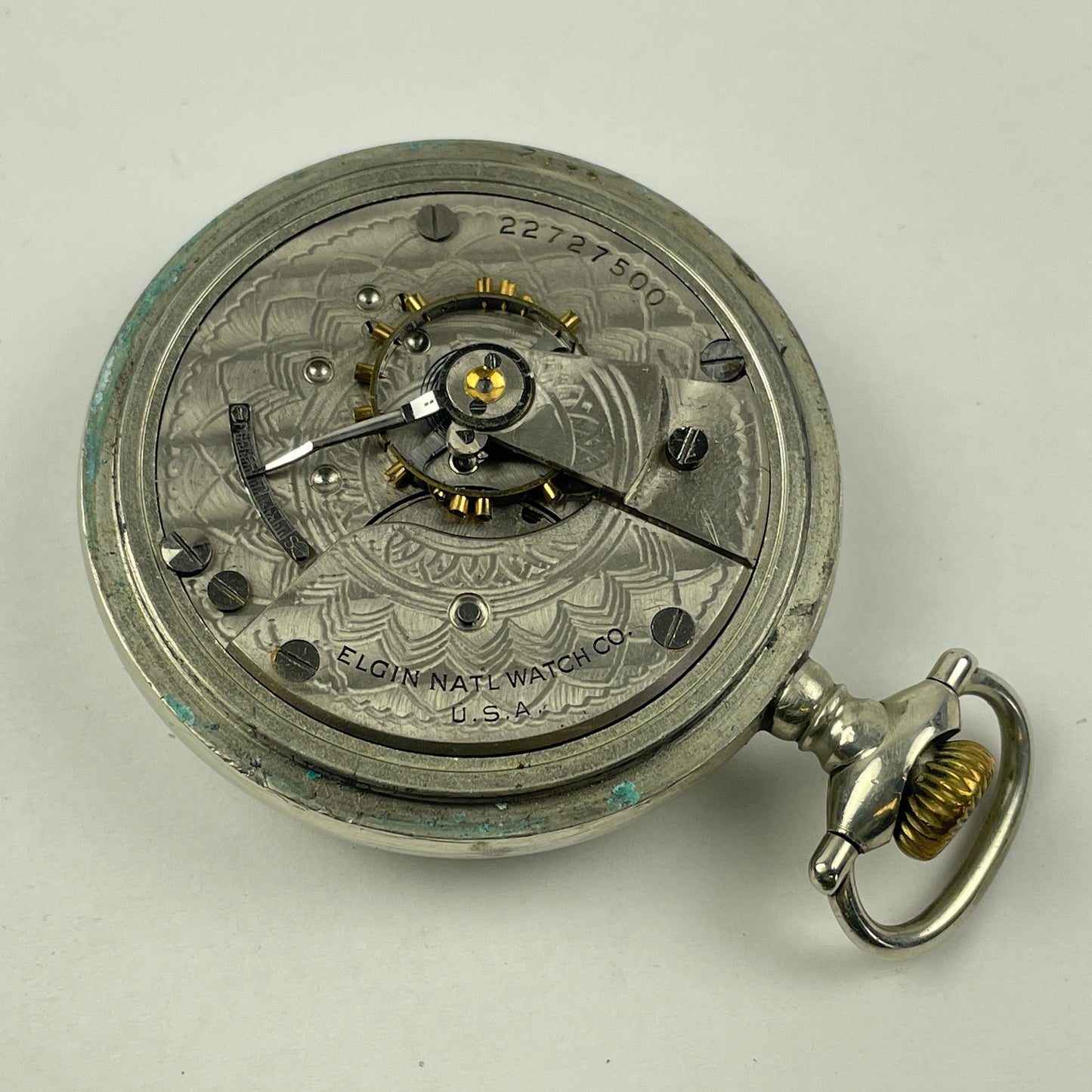 Apr Lot 49-Elgin 18 Size Non-Running Open Face Pocket Watch
