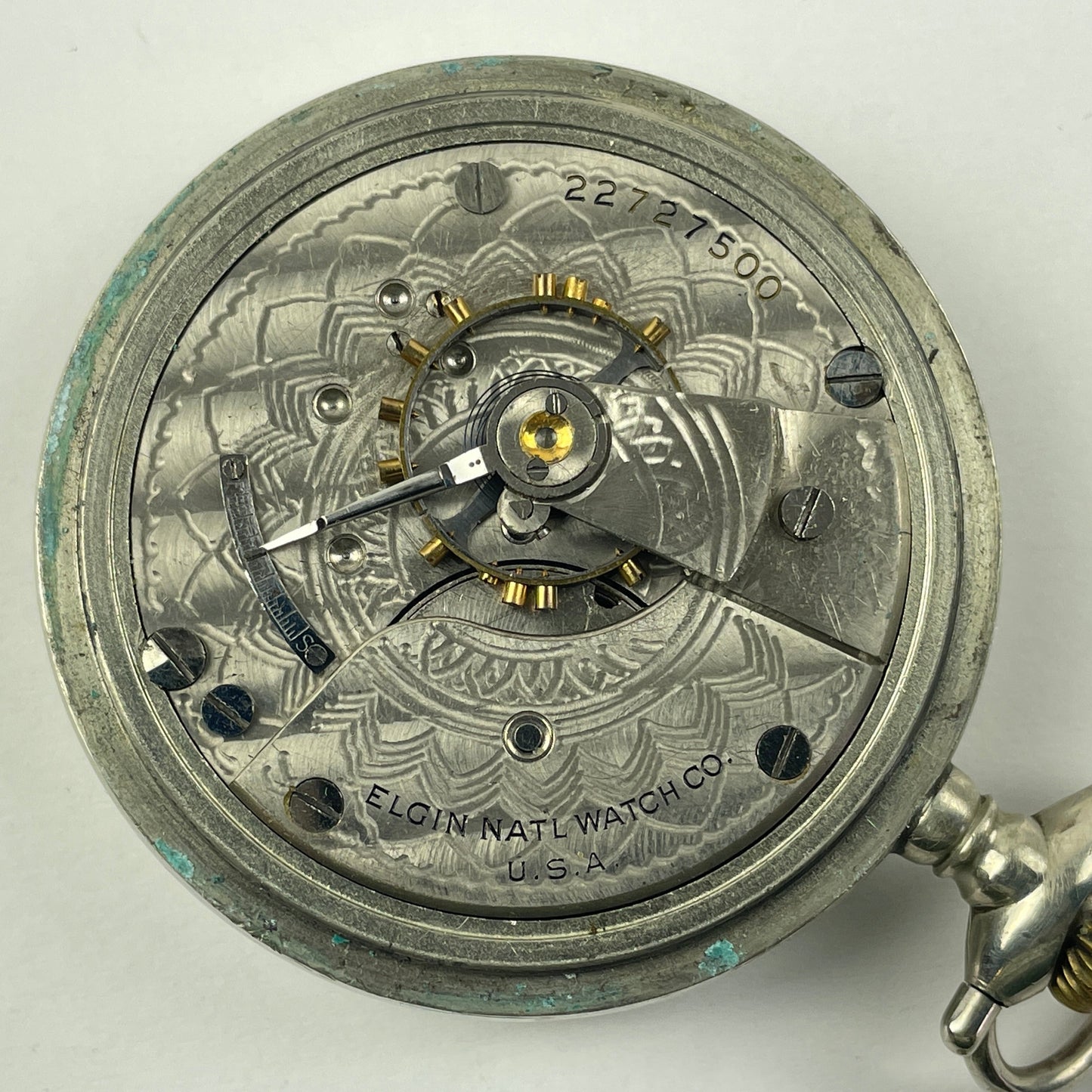 Apr Lot 49-Elgin 18 Size Non-Running Open Face Pocket Watch