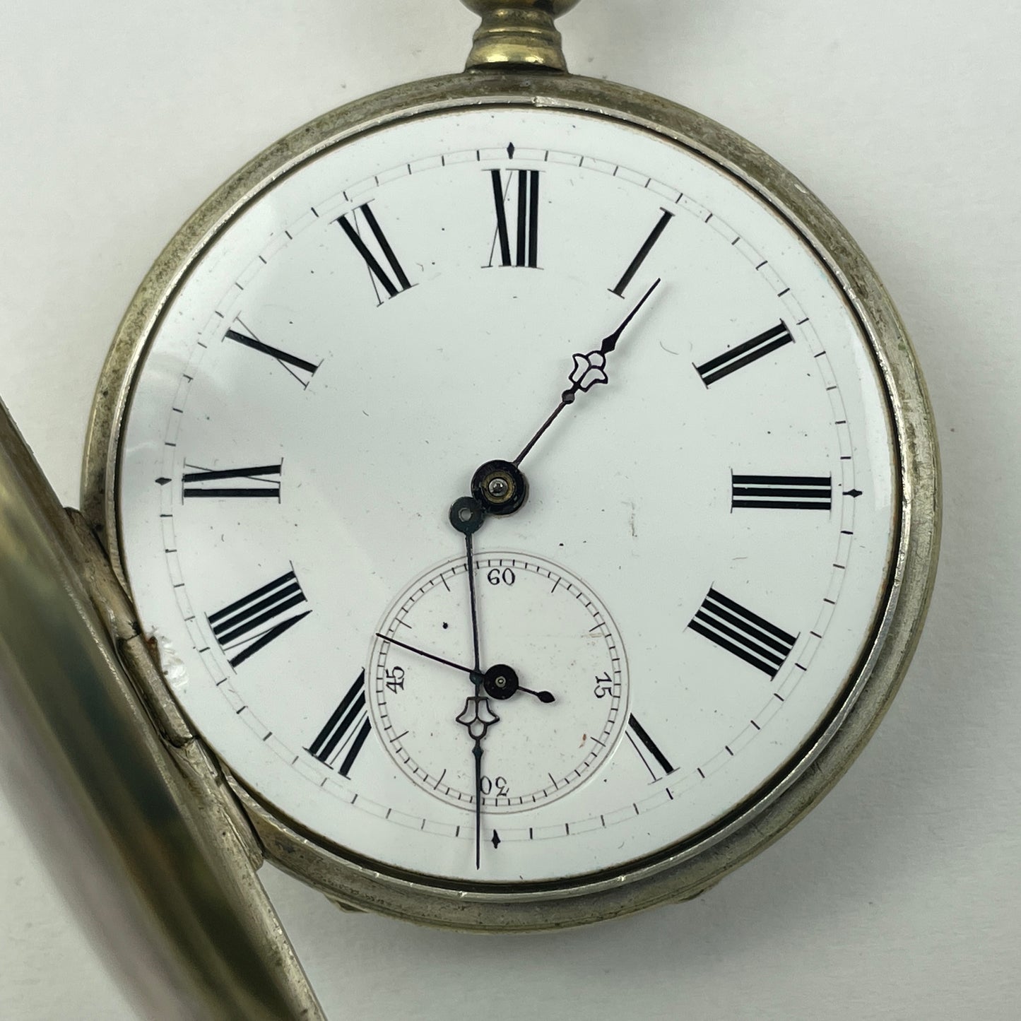 Apr Lot 21- Swiss Key Wind & Key Set Open Face Pocket Watch