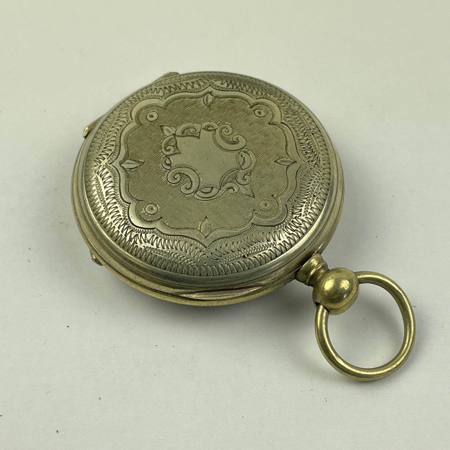 Apr Lot 21- Swiss Key Wind & Key Set Open Face Pocket Watch