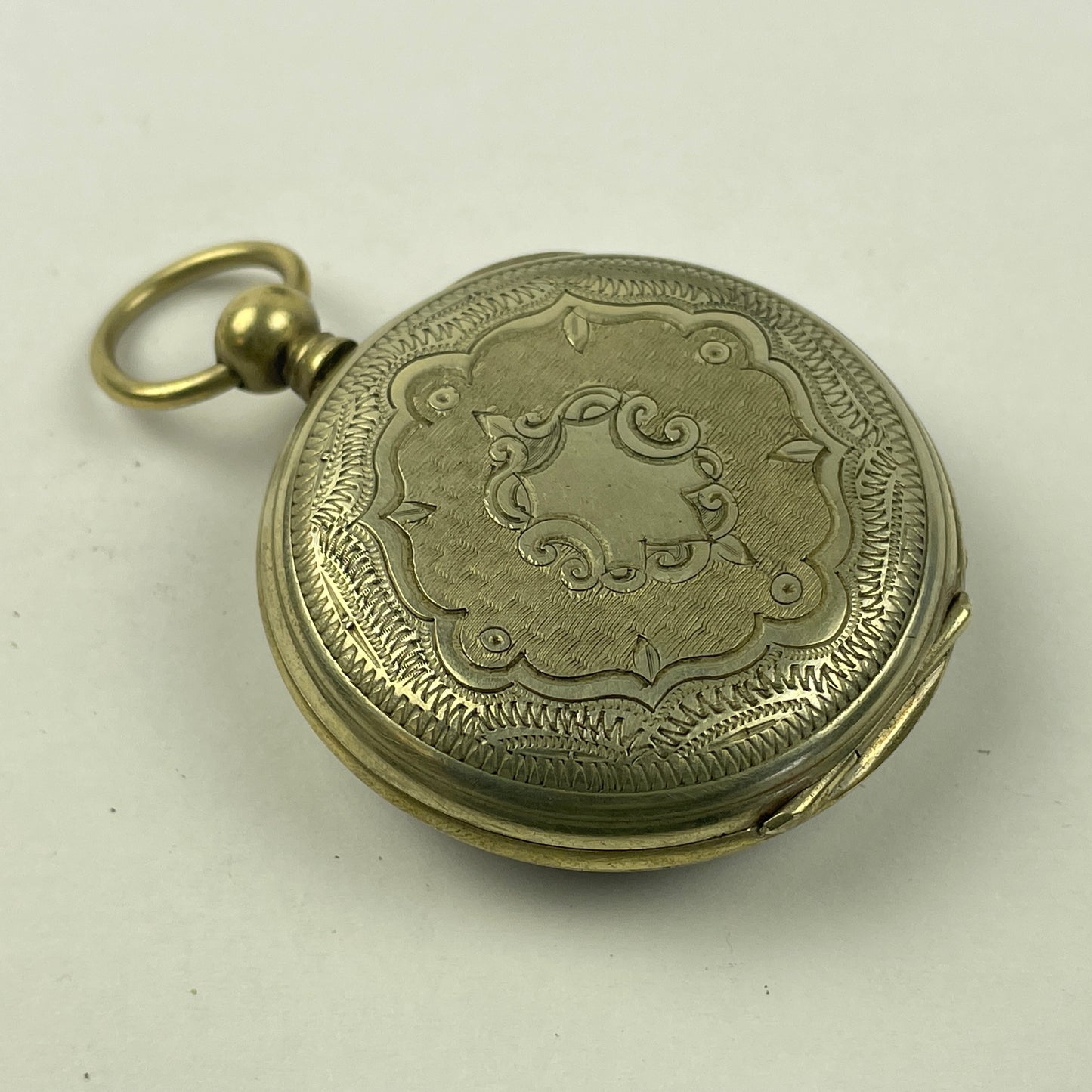 Apr Lot 21- Swiss Key Wind & Key Set Open Face Pocket Watch