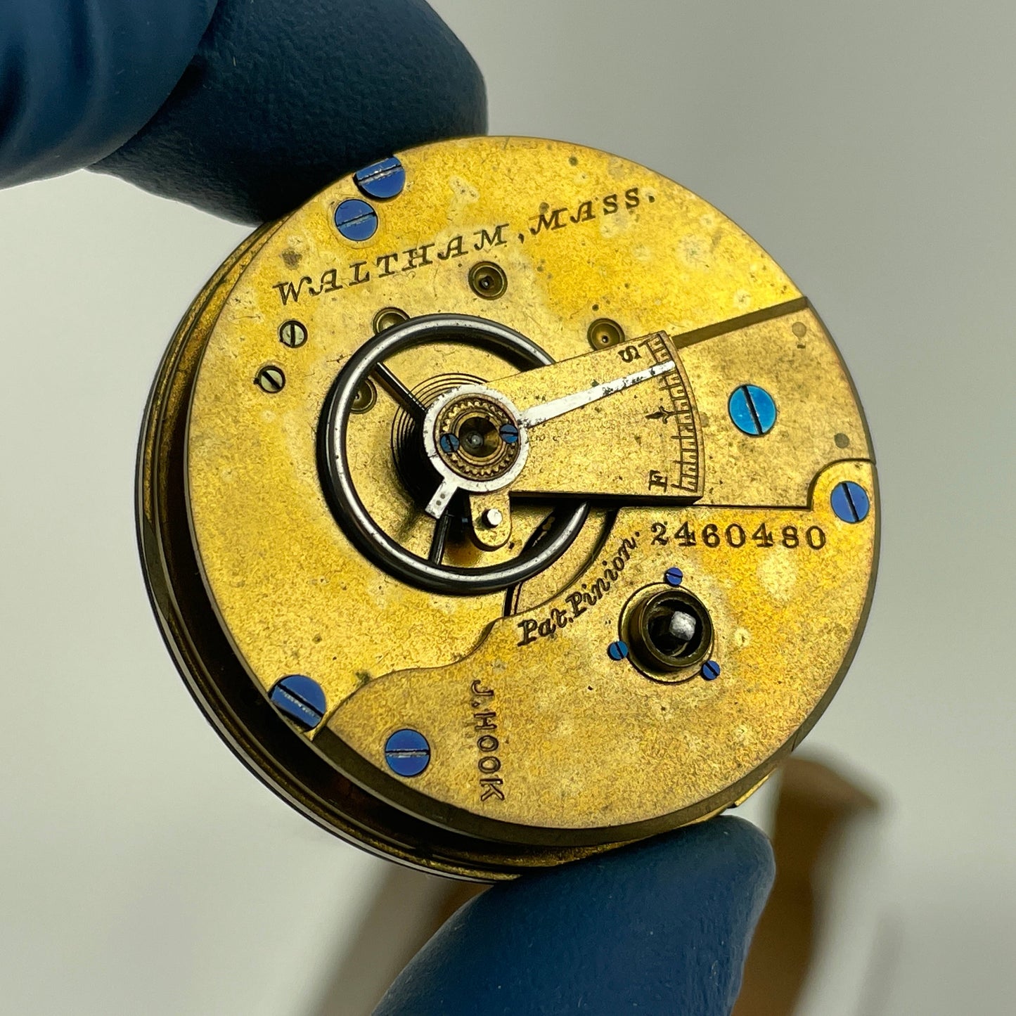 Apr Lot 9- Waltham 18 Size Model 1877 Key Wind & Key Set Pocket Watch Movement