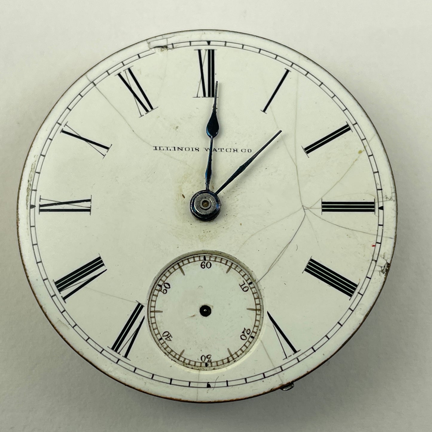 Apr Lot 62- Illinois 18 Size Key Wind & Key Set Pocket Watch Movement