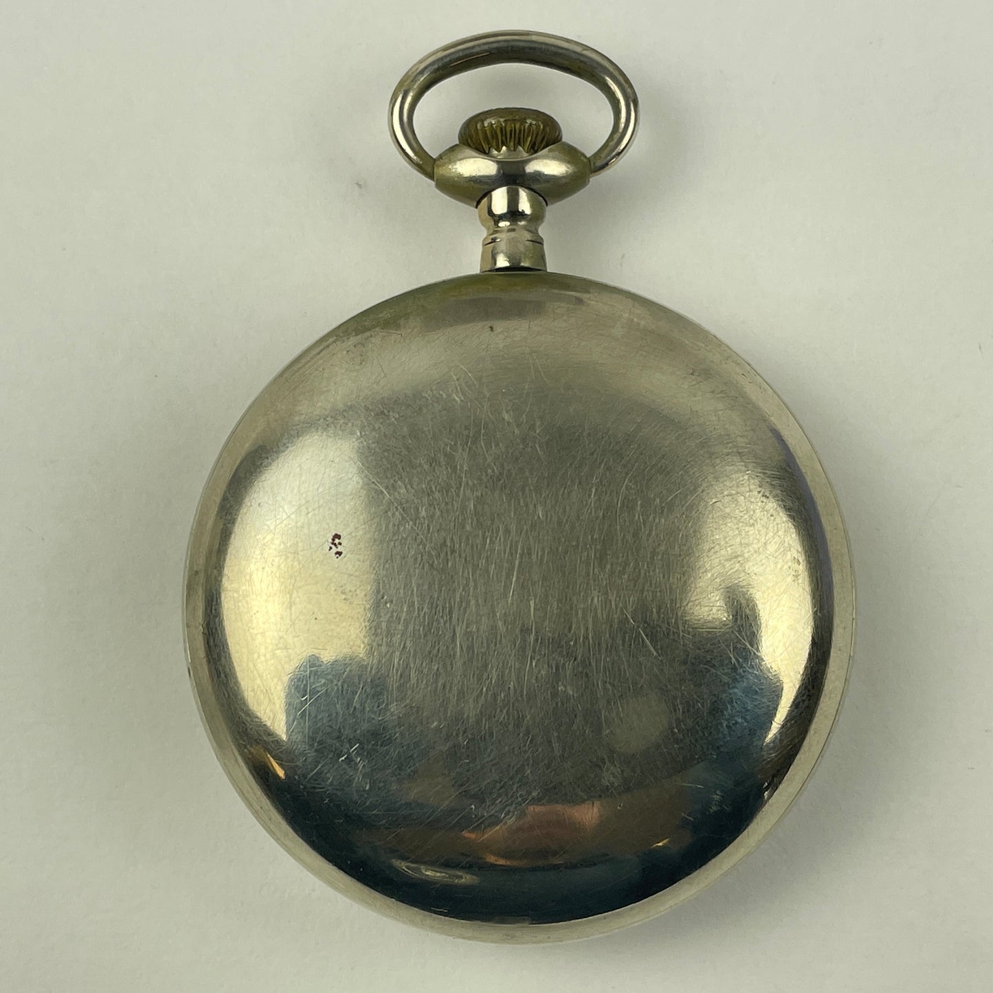 Apr Lot 126- American 18 Size Railroad Style Pocket Watch Nickel Case