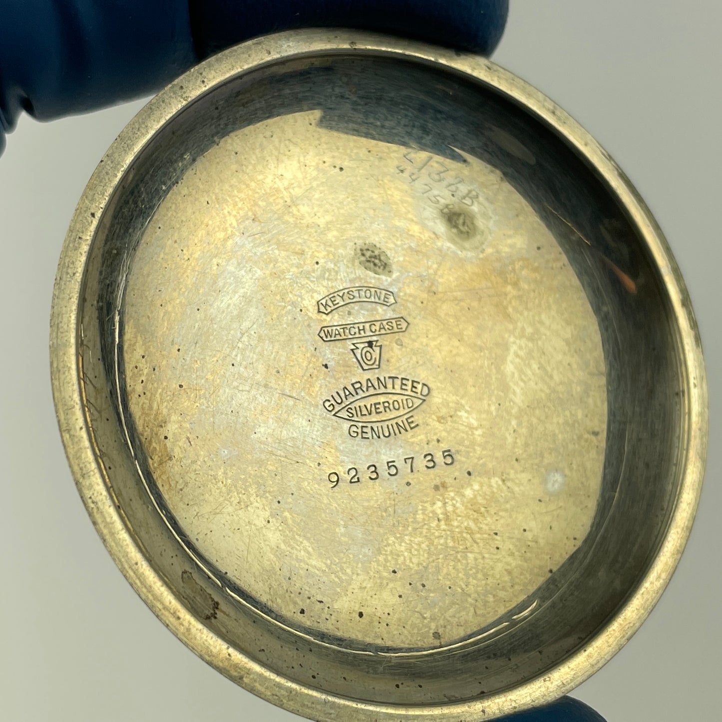 Apr Lot 126- American 18 Size Railroad Style Pocket Watch Nickel Case