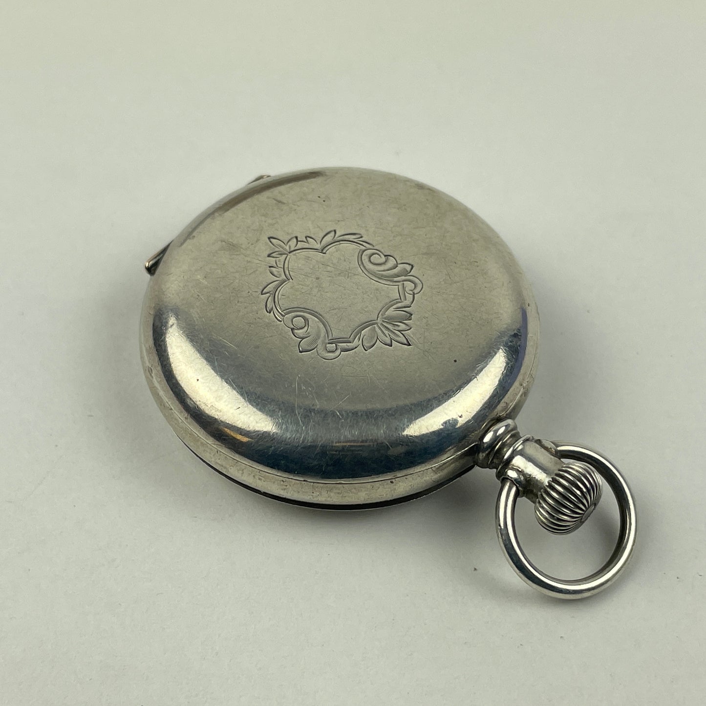 Apr Lot 67- Waltham “O” Size Coin Silver Hunting Pocket Watch