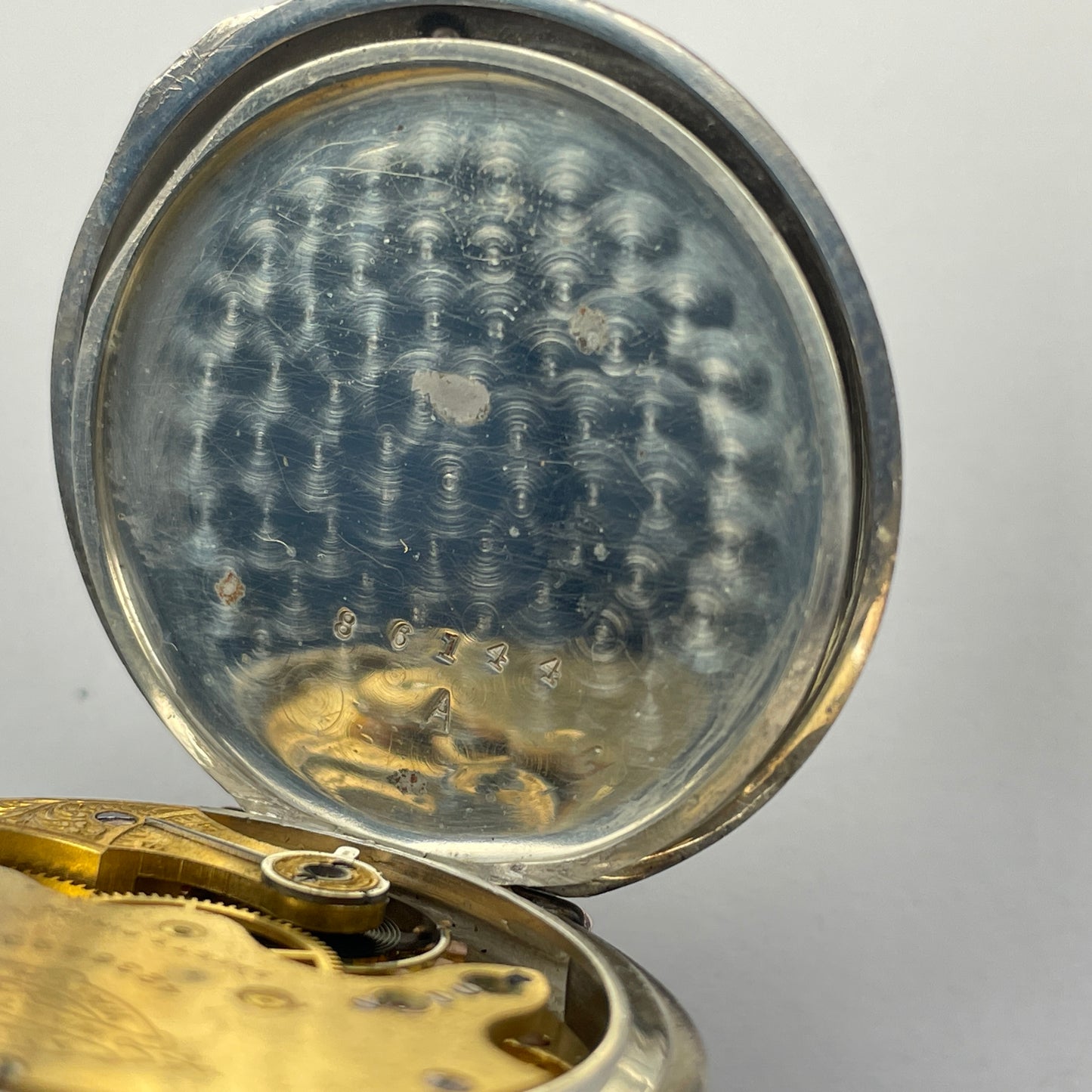 Apr Lot 67- Waltham “O” Size Coin Silver Hunting Pocket Watch