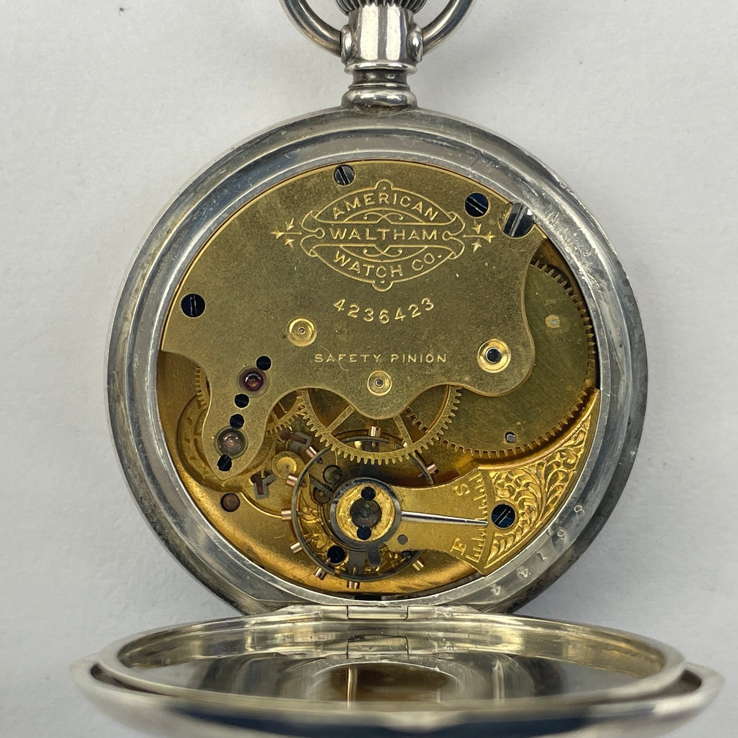 Apr Lot 67- Waltham “O” Size Coin Silver Hunting Pocket Watch