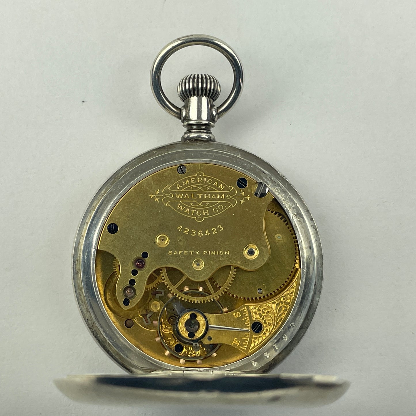 Apr Lot 67- Waltham “O” Size Coin Silver Hunting Pocket Watch