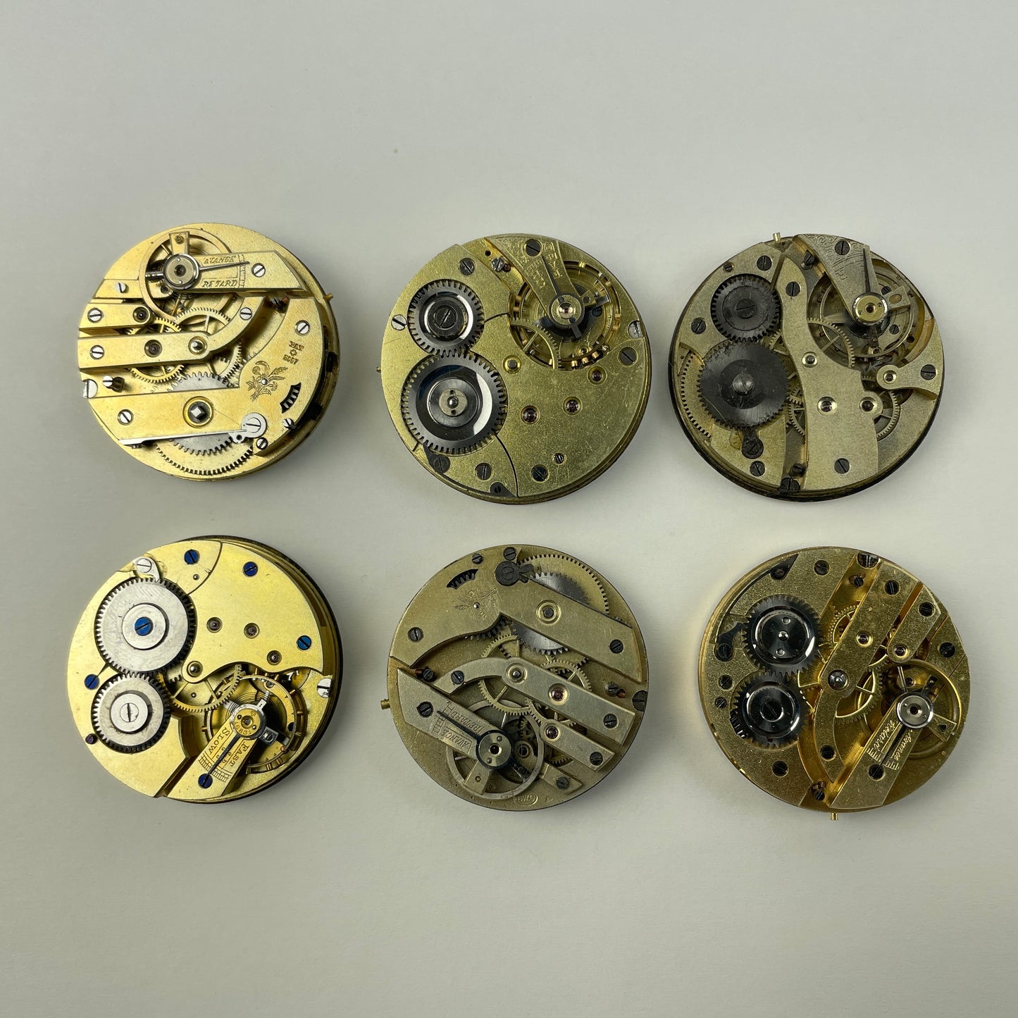 Apr Lot 69- Six Swiss Quality Pocket Watch Movements