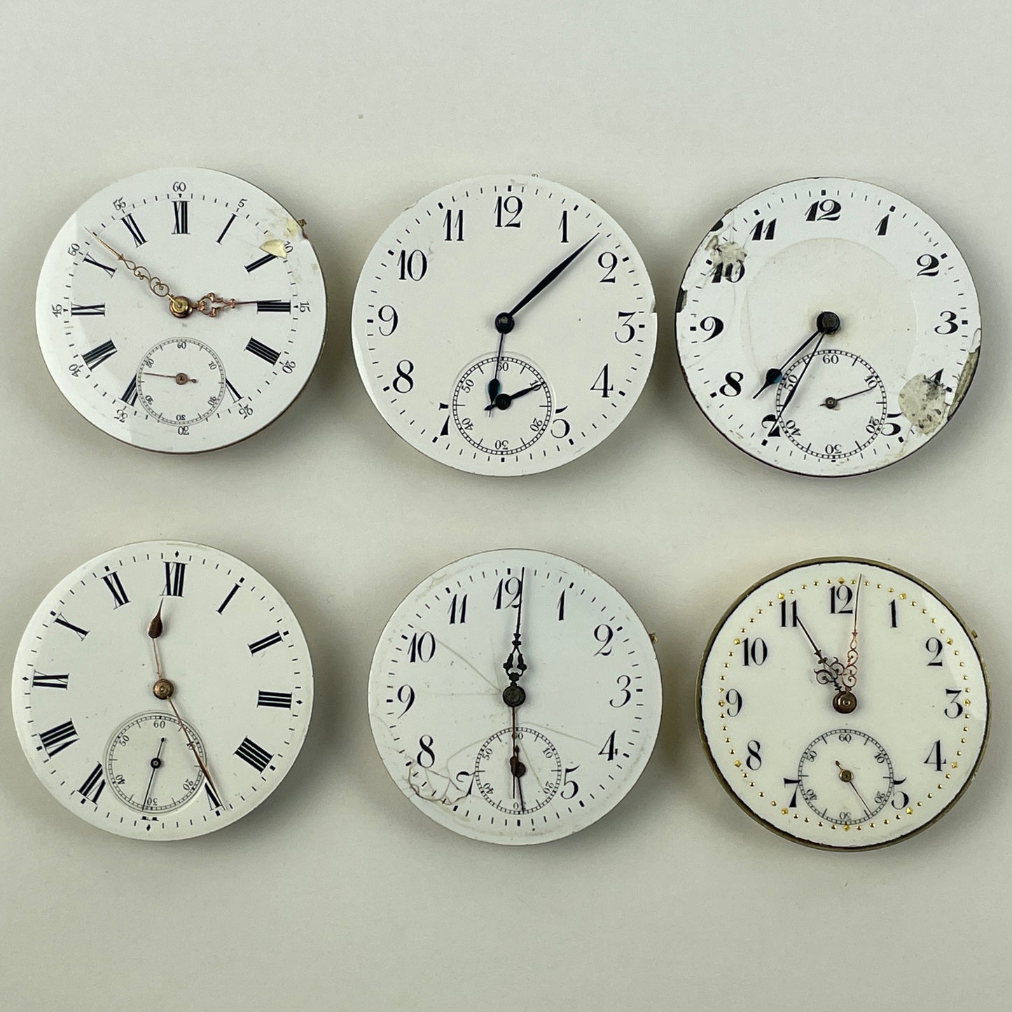 Apr Lot 69- Six Swiss Quality Pocket Watch Movements