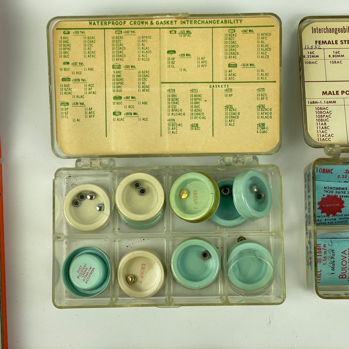 Apr Lot 2- Bulova Factory Wristwatch Stems & Wristwatch Parts