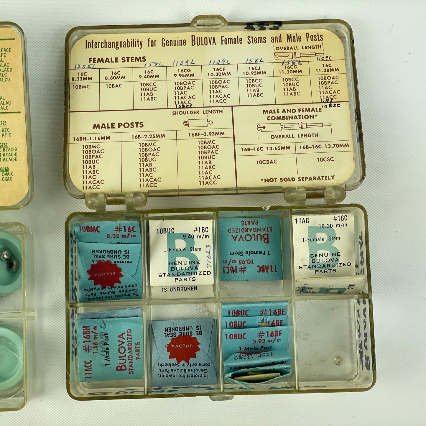Apr Lot 2- Bulova Factory Wristwatch Stems & Wristwatch Parts