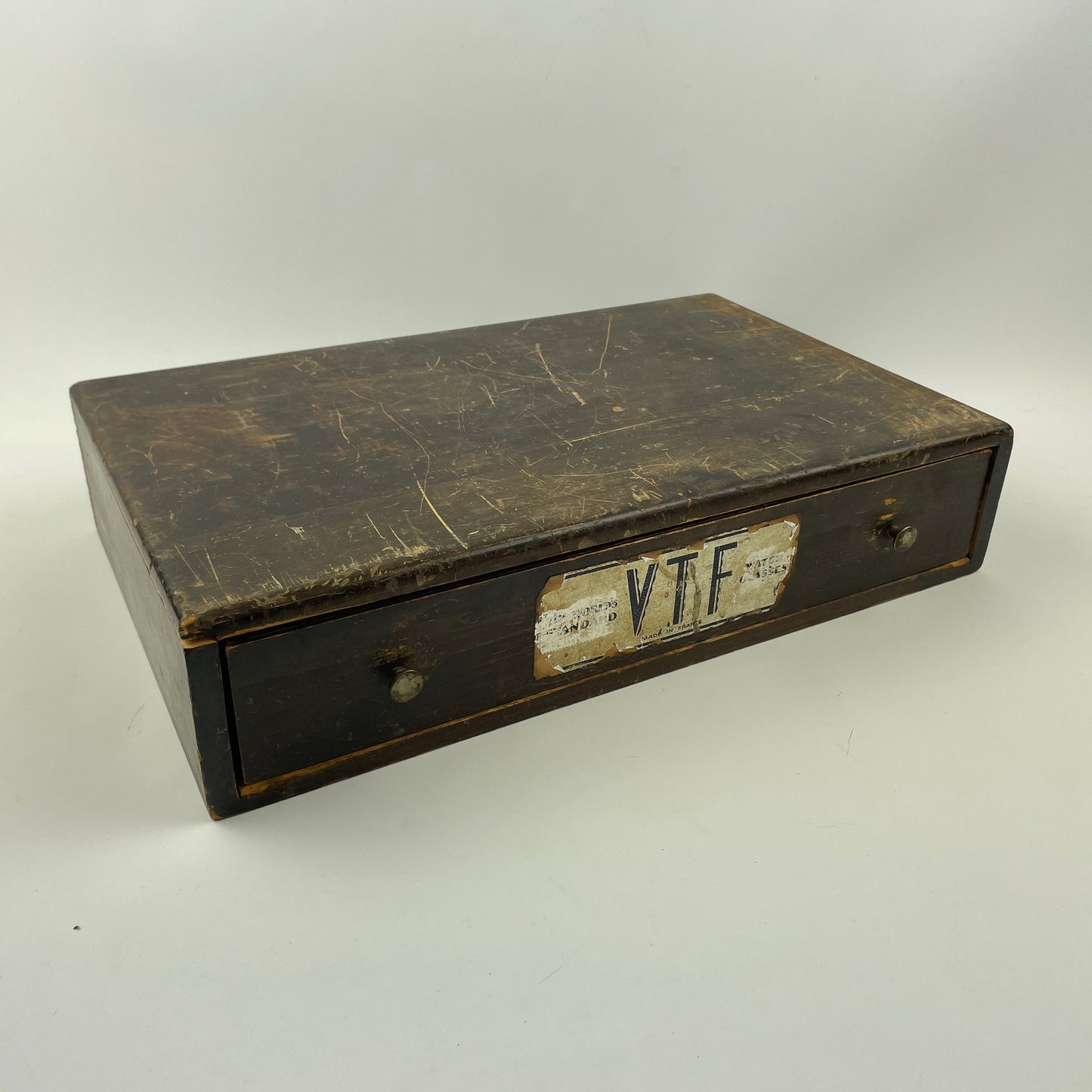 Apr Lot 122- VTF Wooden Crystal Cabinet
