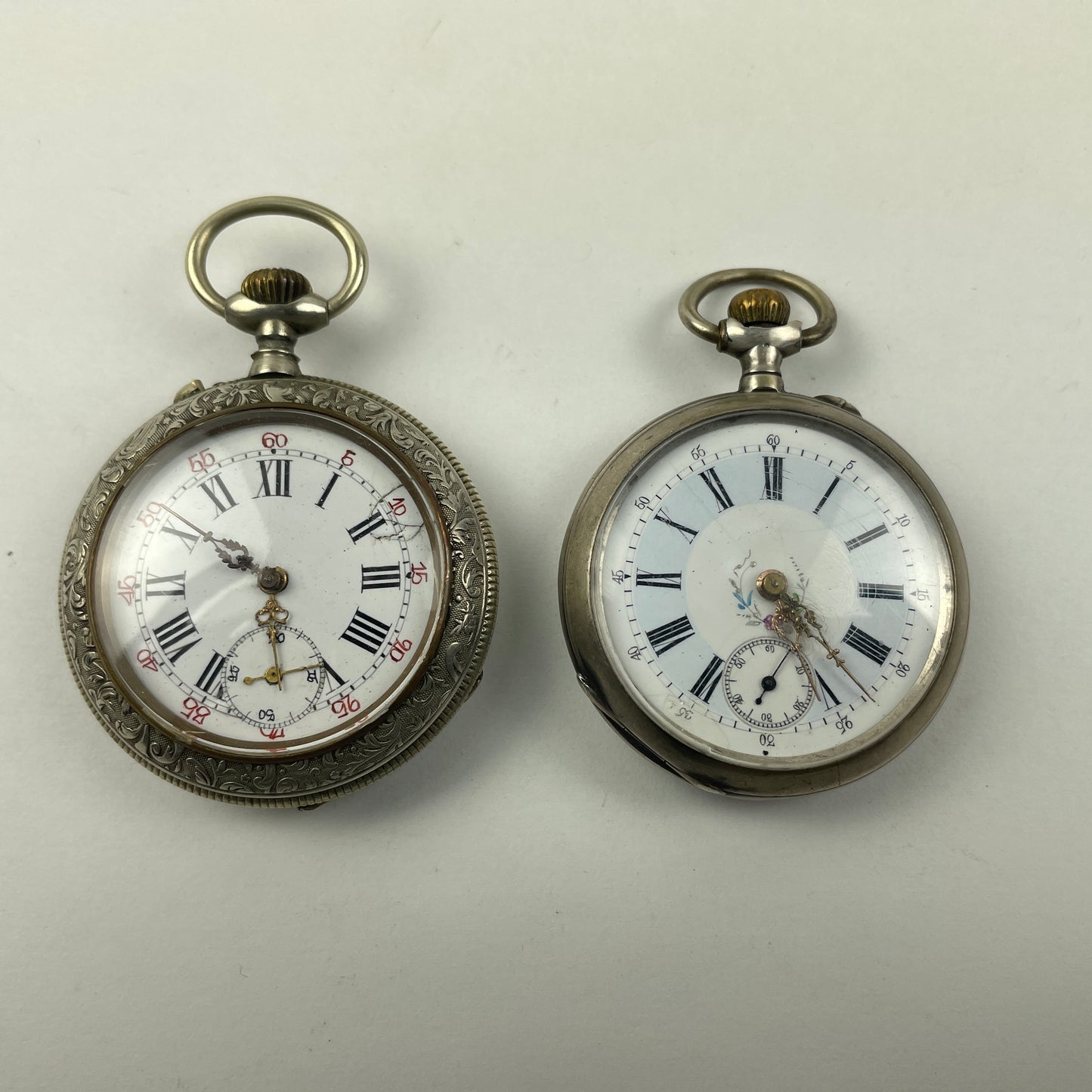 Apr Lot 6- Swiss Cylinder Open Face Pocket Watches