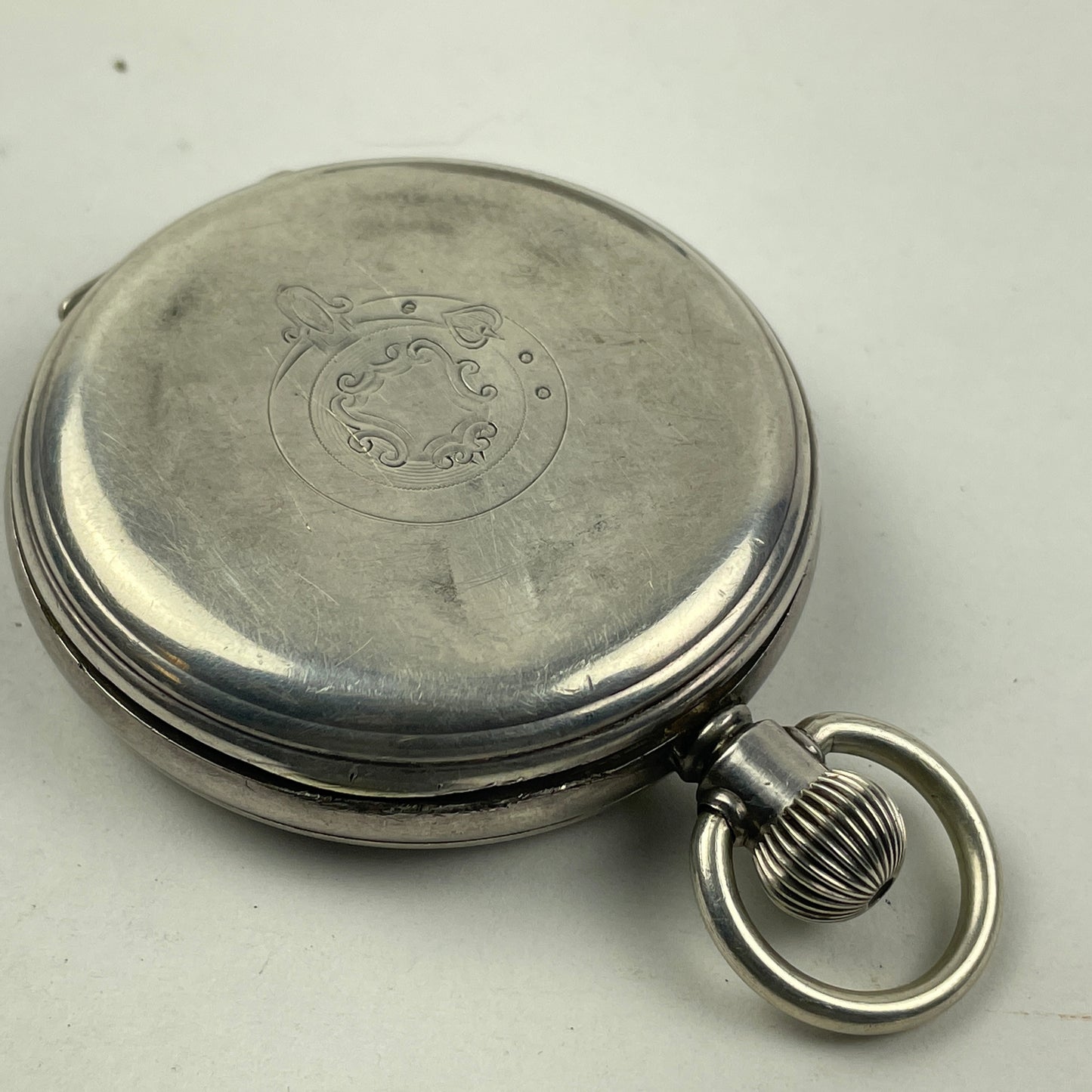 Apr Lot 84- Thom. Russell & Son Liverpool Silver Hinged Pocket Watch