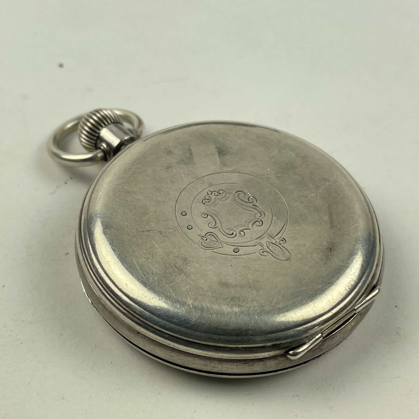 Apr Lot 84- Thom. Russell & Son Liverpool Silver Hinged Pocket Watch
