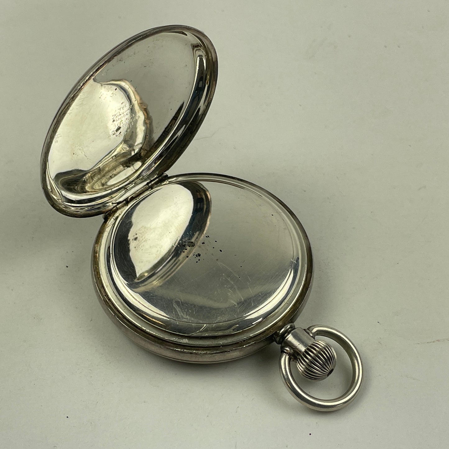 Apr Lot 84- Thom. Russell & Son Liverpool Silver Hinged Pocket Watch